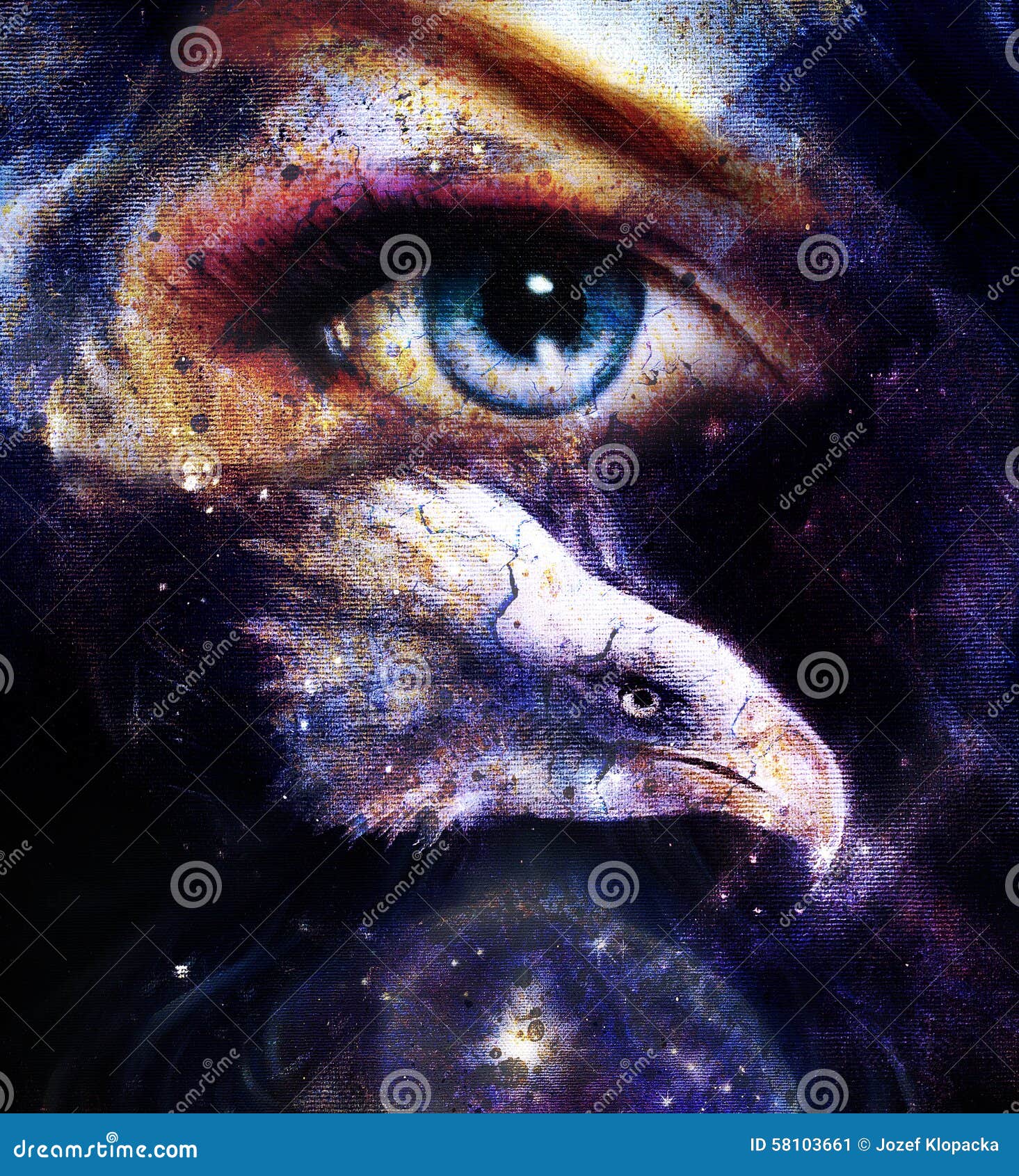 Eagle Eye, fantasy, eagle, abstract, woman, animal, HD wallpaper