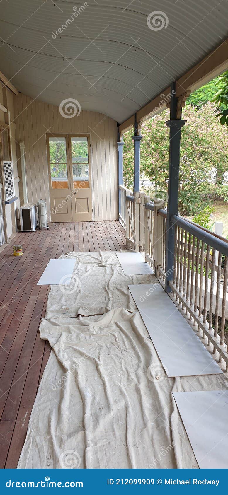 Painting a Handrail stock image. Image of painting, handrail 212099909