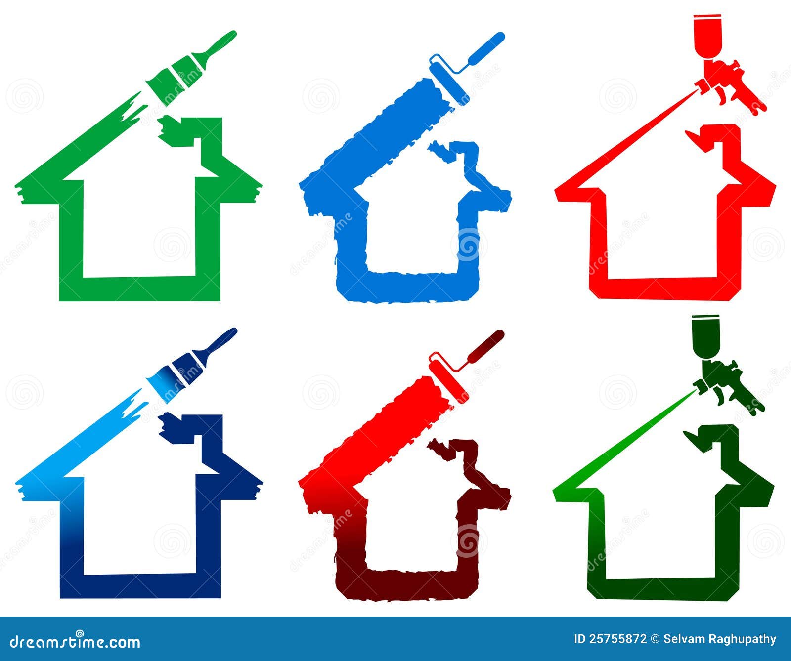 man painting house clipart - photo #38