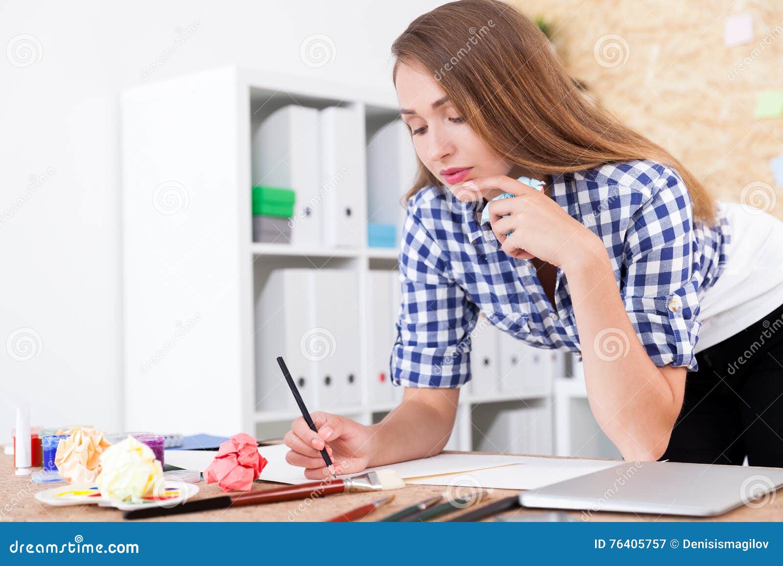 Painting is my hobby stock image. Image of color, education - 76405757