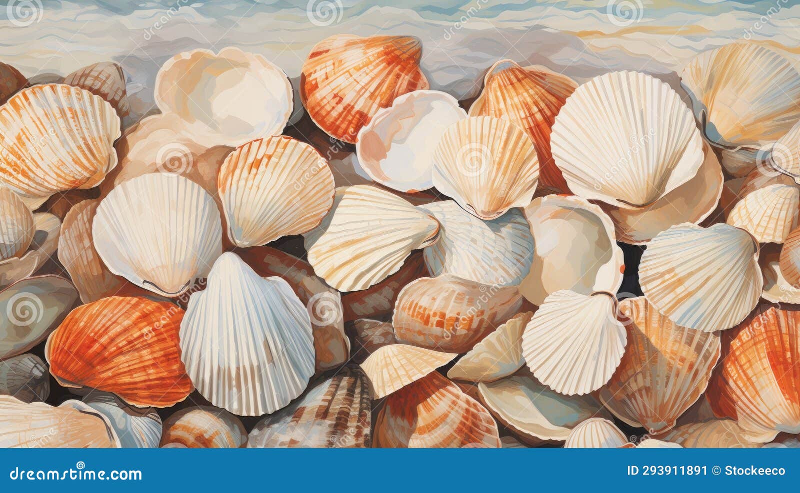 seashell art inspired by dutch maritime paintings