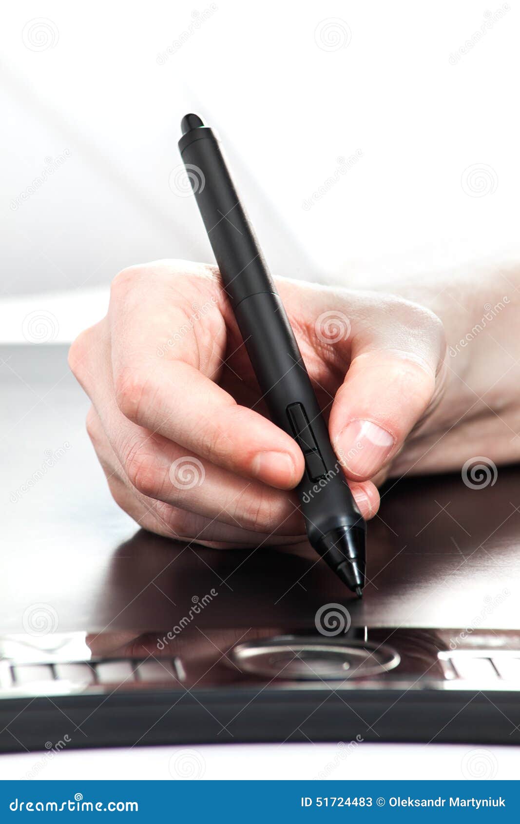 Painting on pen tablet stock image. Image of note, graphic 51724483