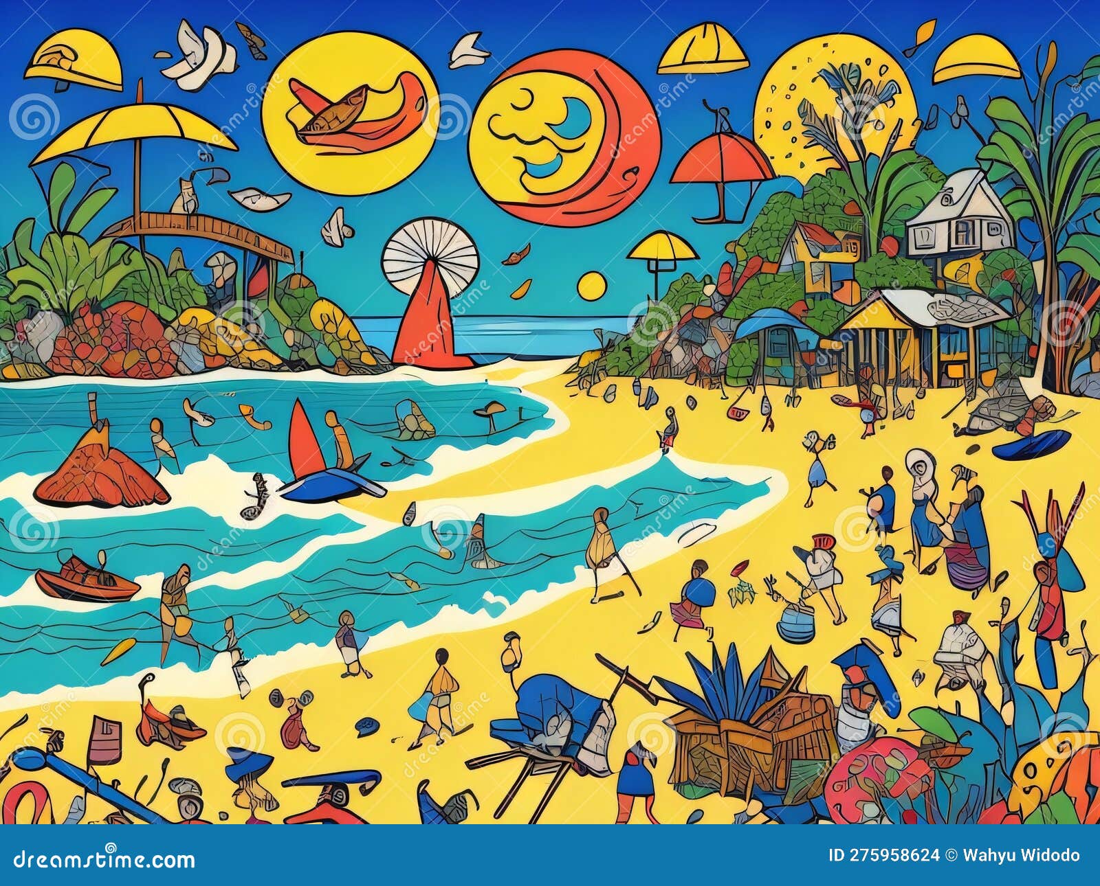 A Painting of People on a