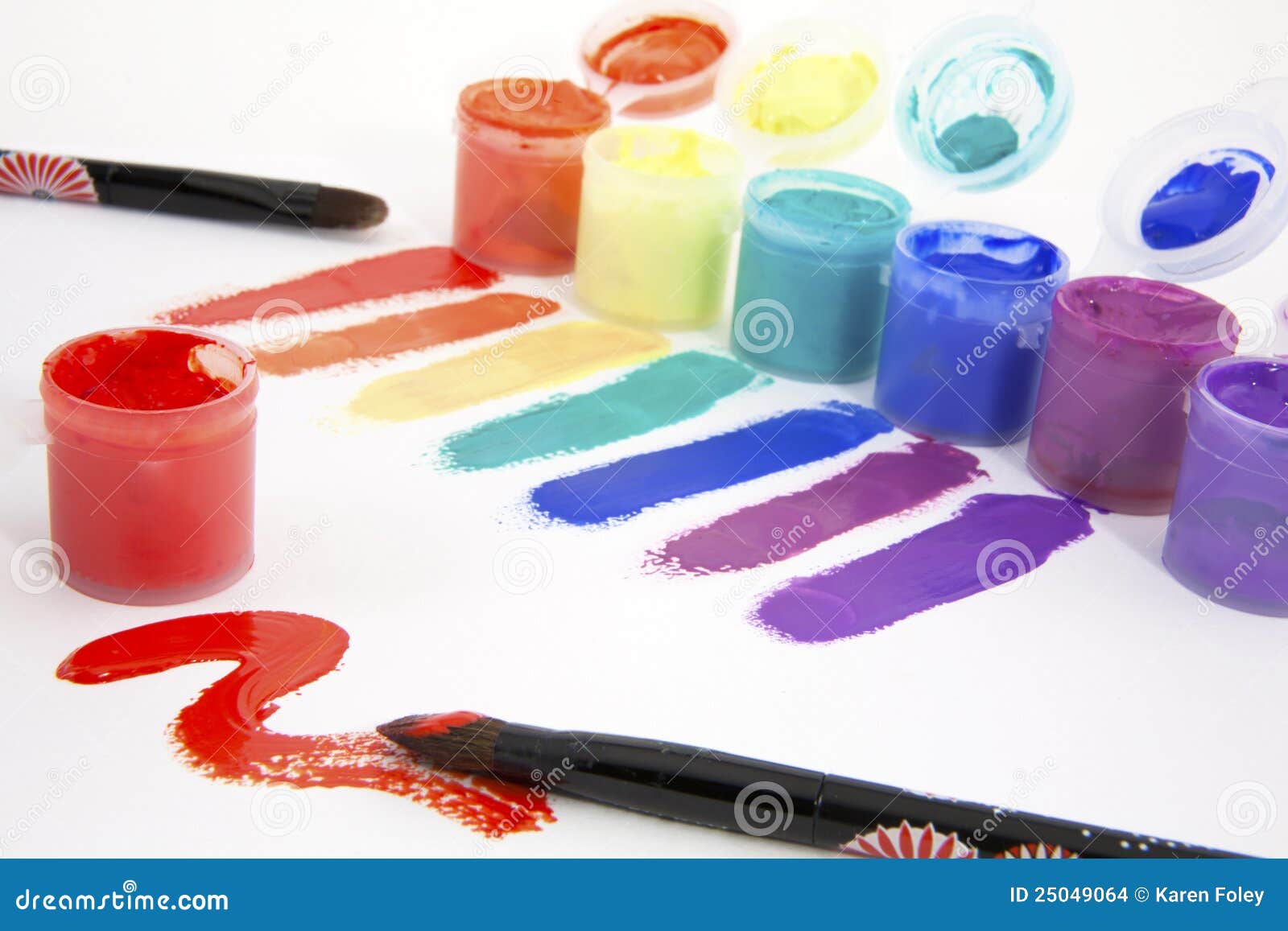 Painting with the Rainbow stock photo. Image of cosmetics - 25049064