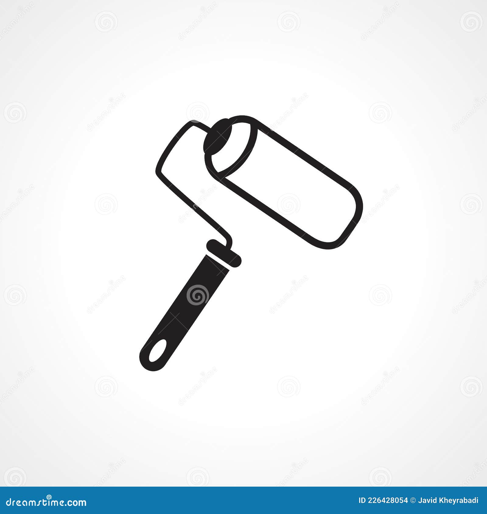 Painting Roller Icon. Painting Roller Vector Icon. Painting Roller