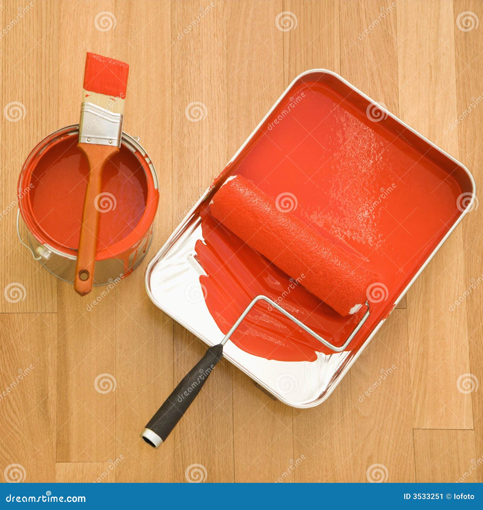 Painting supplies. stock image. Image of still, life, renovate 3533251