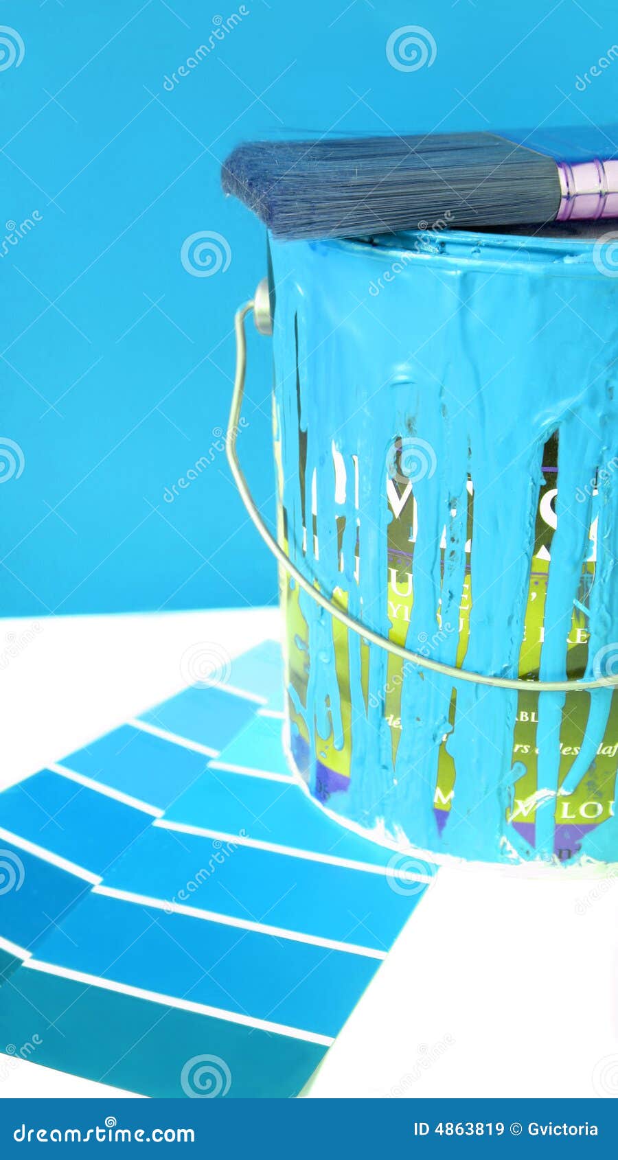 Painting supplies stock image. Image of painter, renovating 4863819