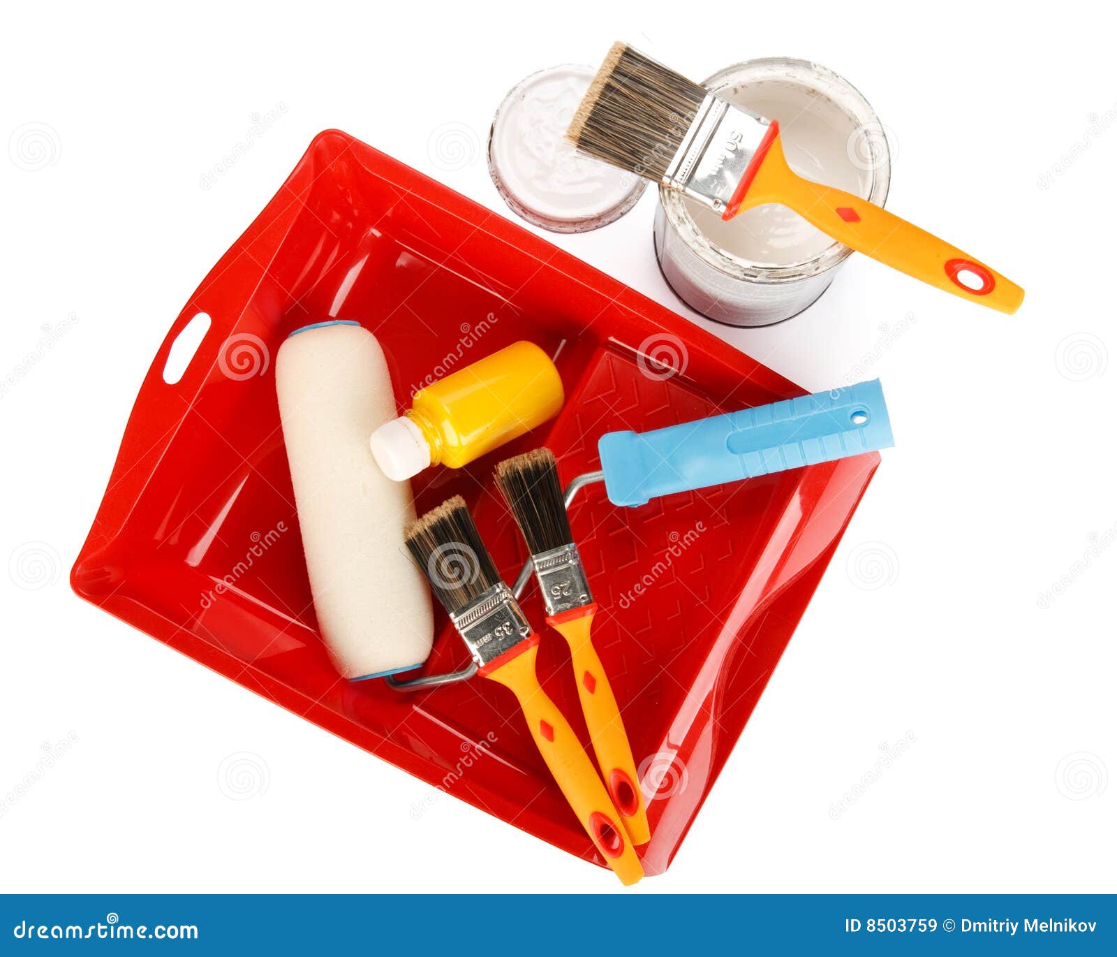 Painting tools stock image. Image of color, painting, maintenance 8503759