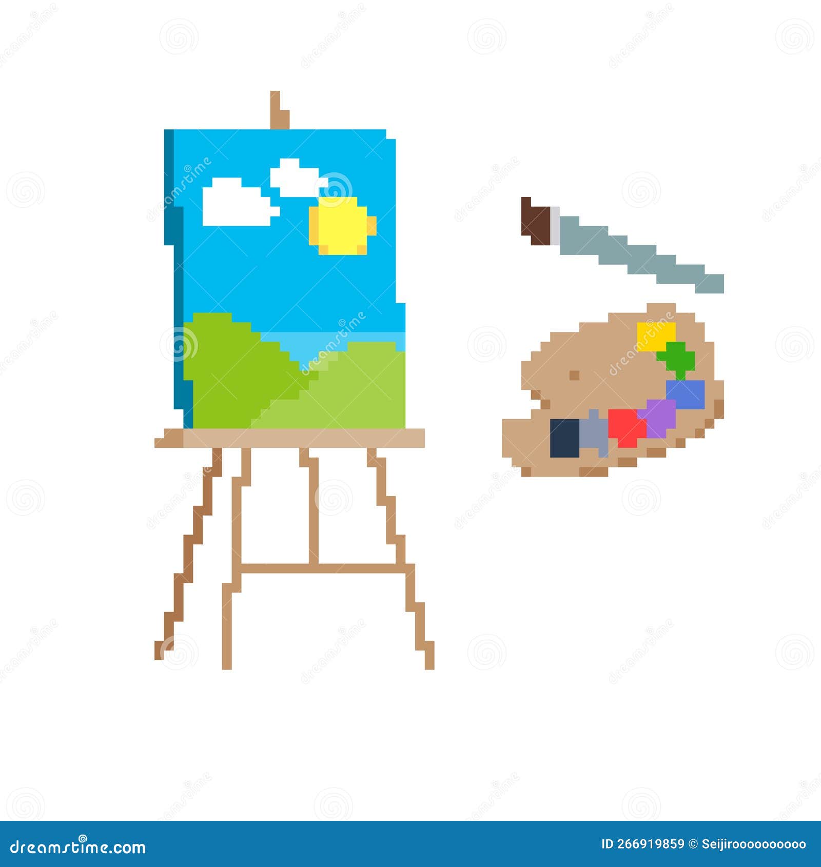 Painting tools stock vector. Illustration of paintbrush 266919859