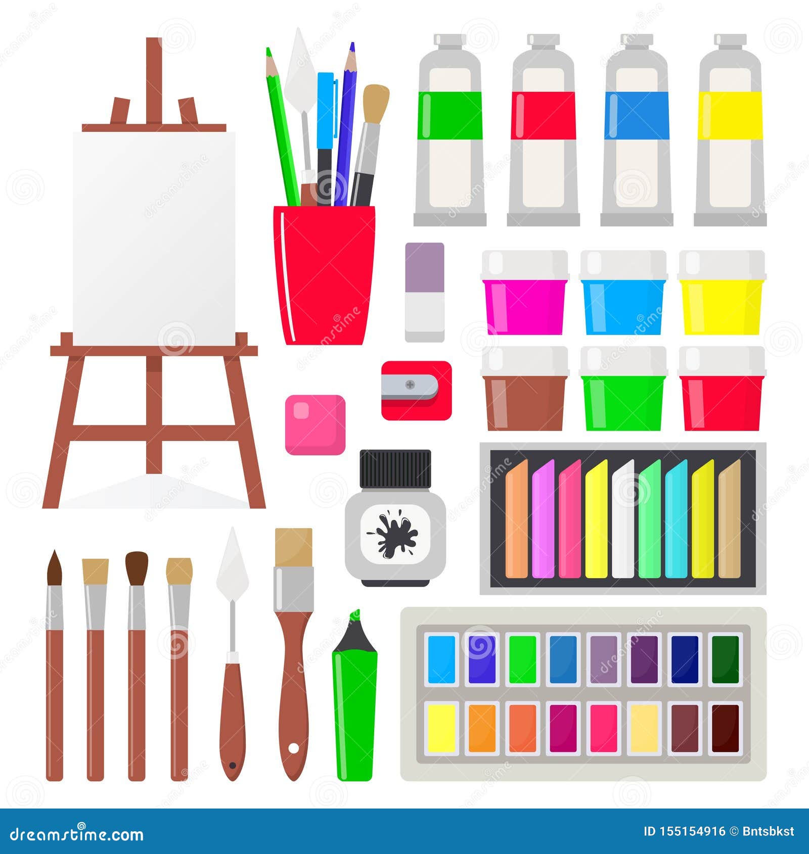 Painting Supplies Stock Illustrations – 6,856 Painting Supplies