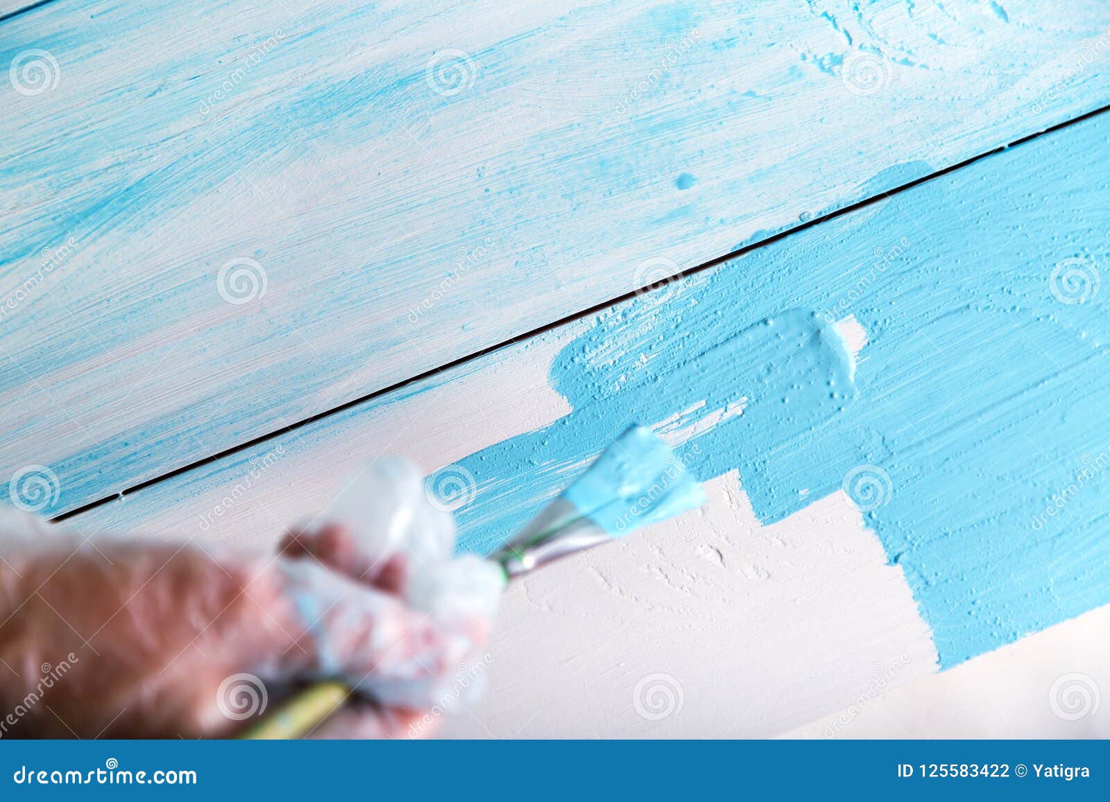 Painting of Wood in Blue Over White Paint Stock Photo Image of copy