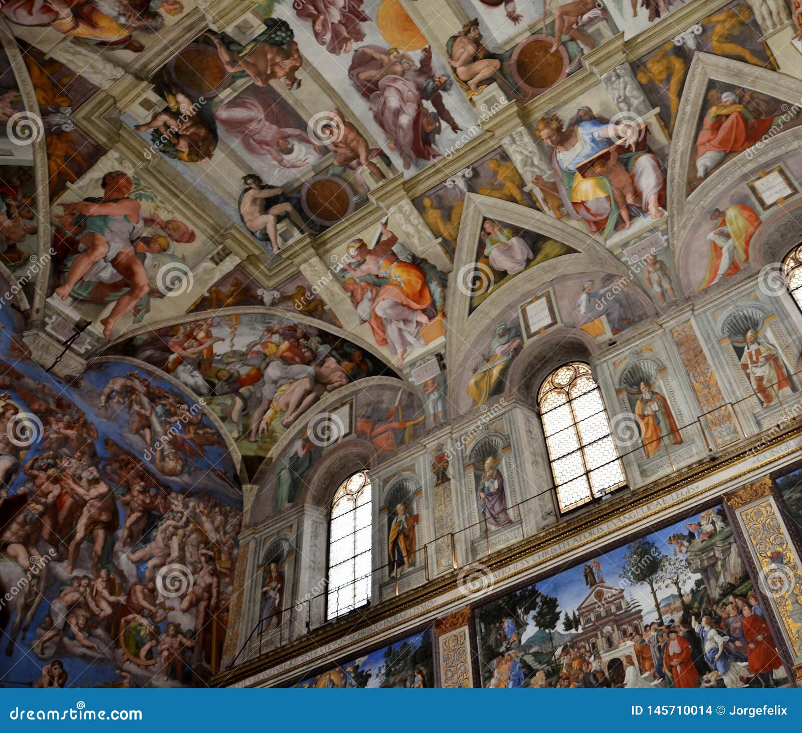 Paintings In The Sistine Chapel Editorial Stock Image