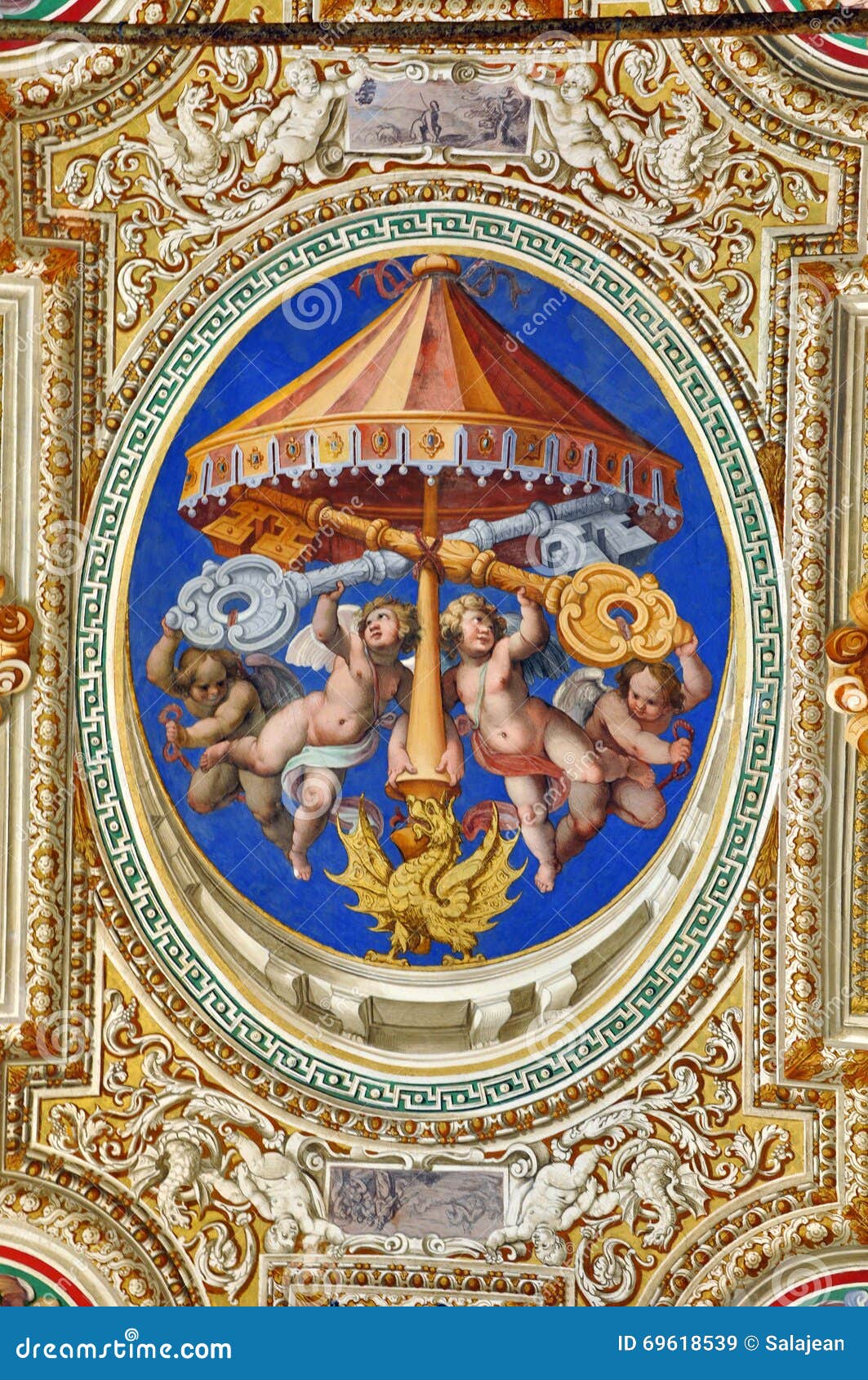 Paintings In The Vatican Editorial Stock Image Image Of Ceiling