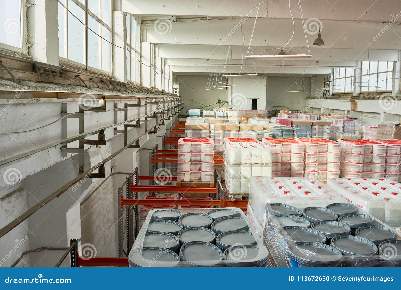 Paints in Warehouse stock photo. Image of factory, still 113672630