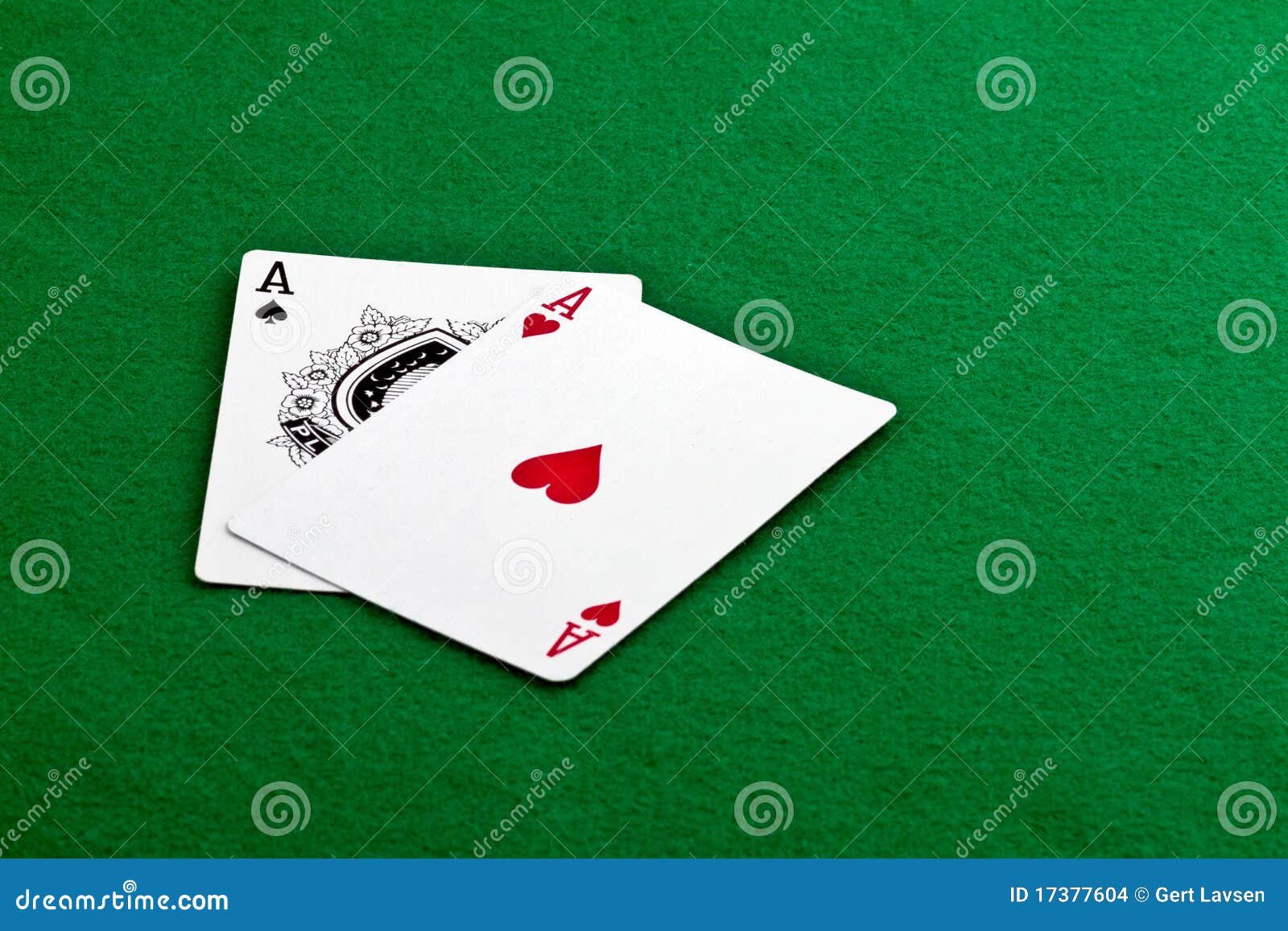 Pair of Aces stock photo. Image of hearts, holdem, play 17377604