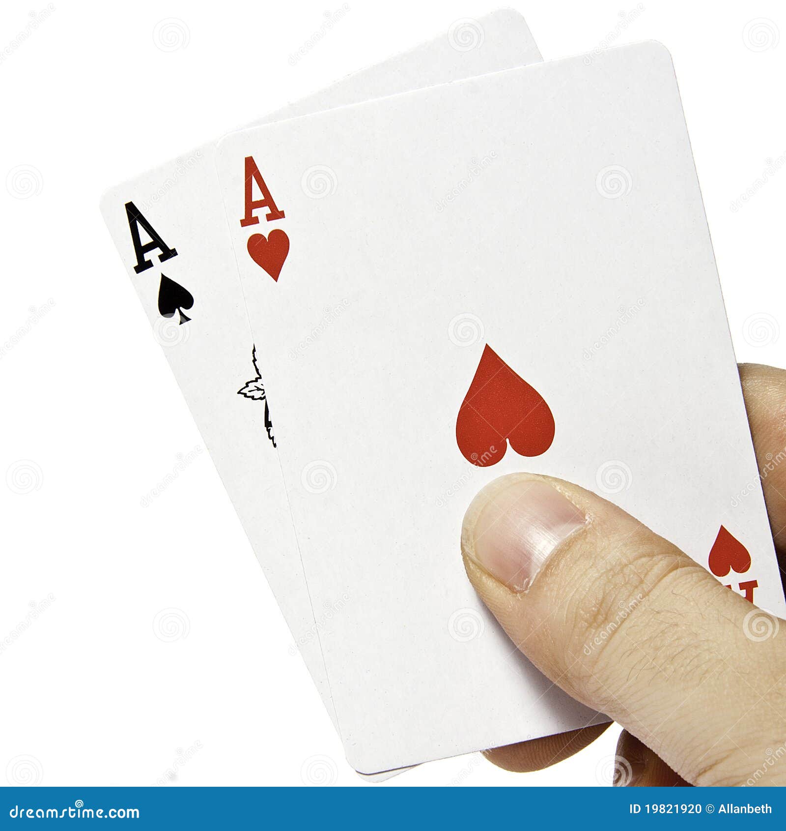 Pair of Aces stock photo. Image of black, hand, aces 19821920