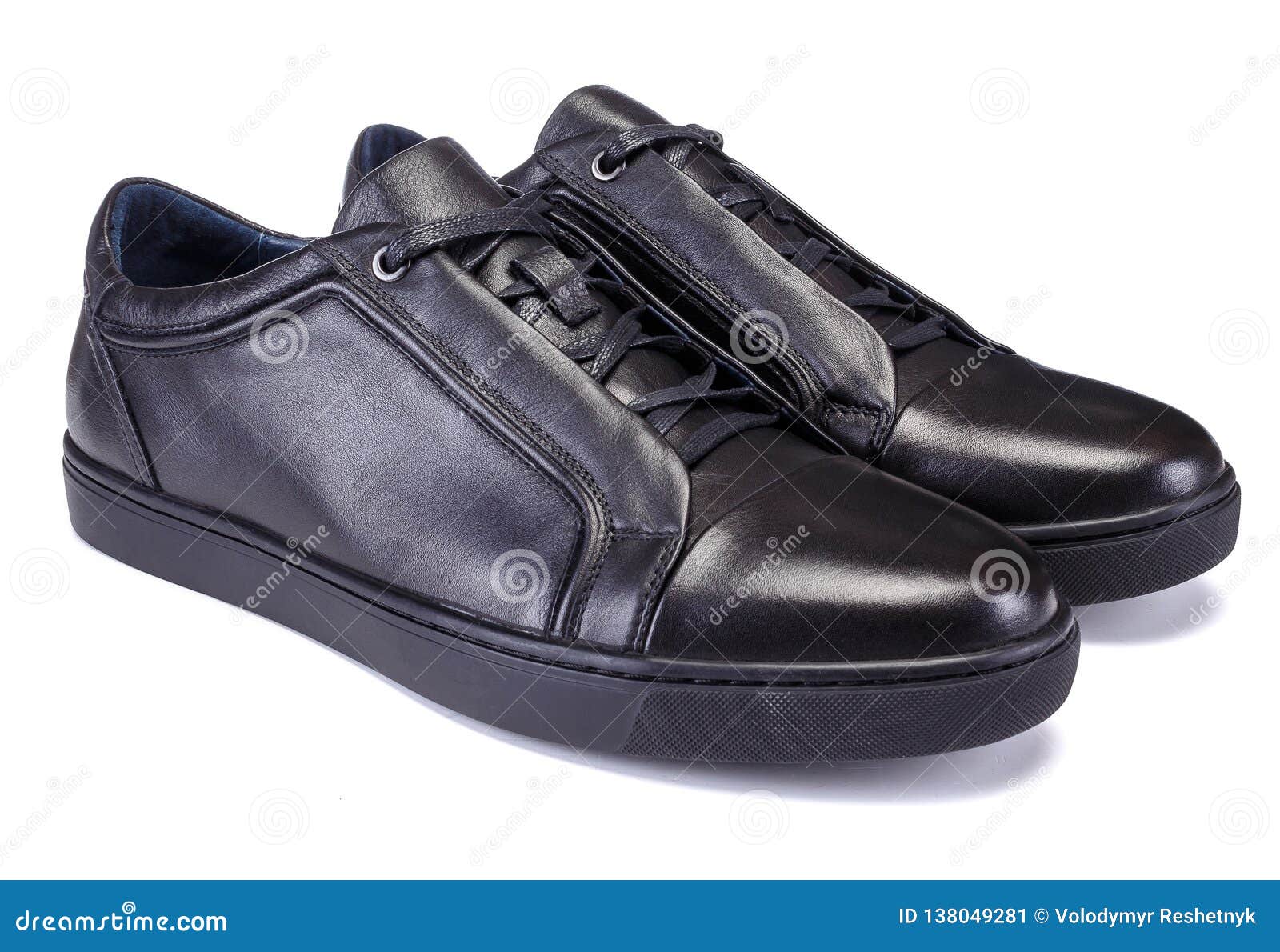 black colour sneakers