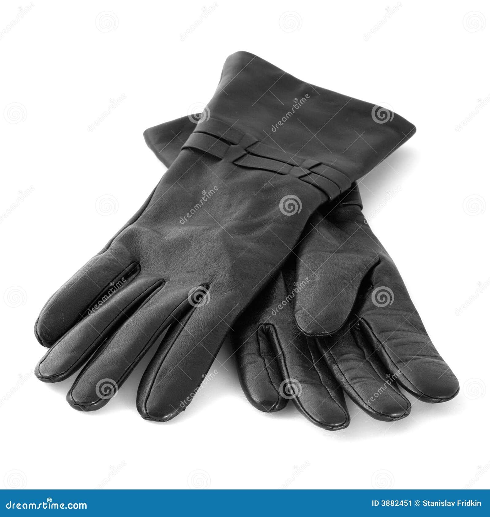 A pair of black gloves stock image. Image of fashion, accessory 3882451