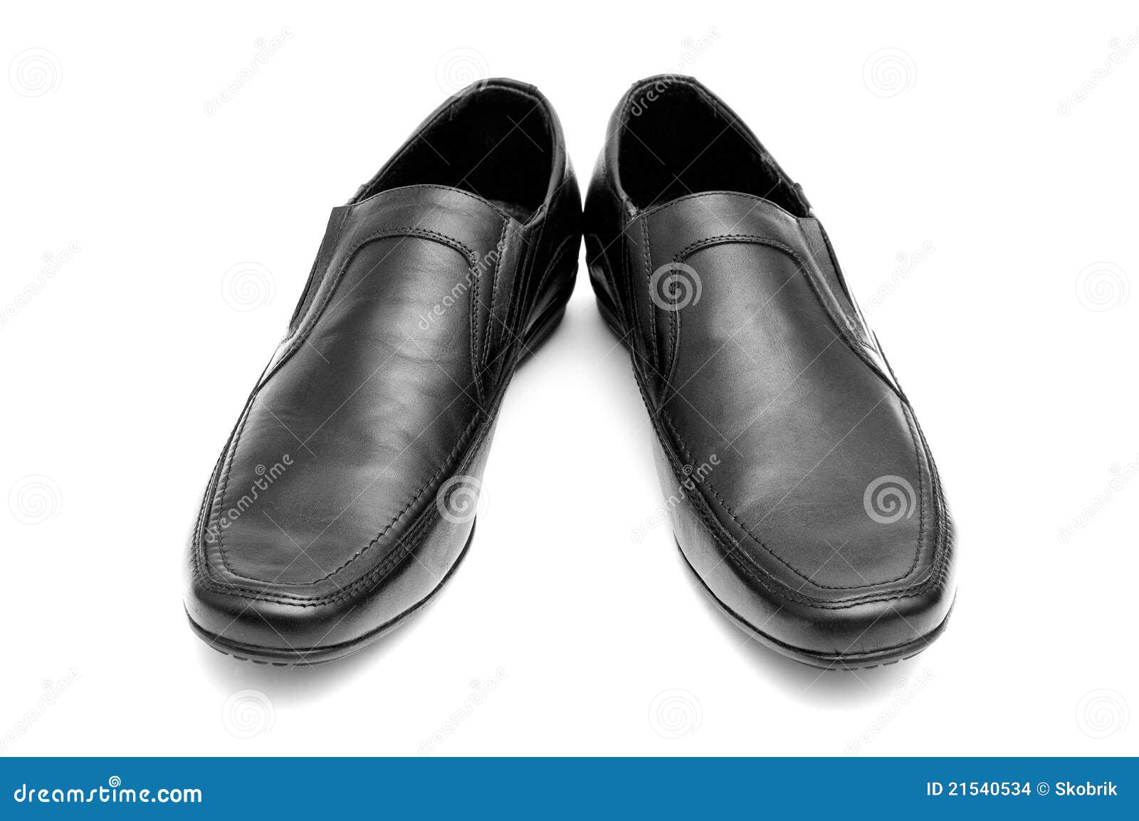 Pair of black man's shoes stock photo. Image of elegant - 21540534