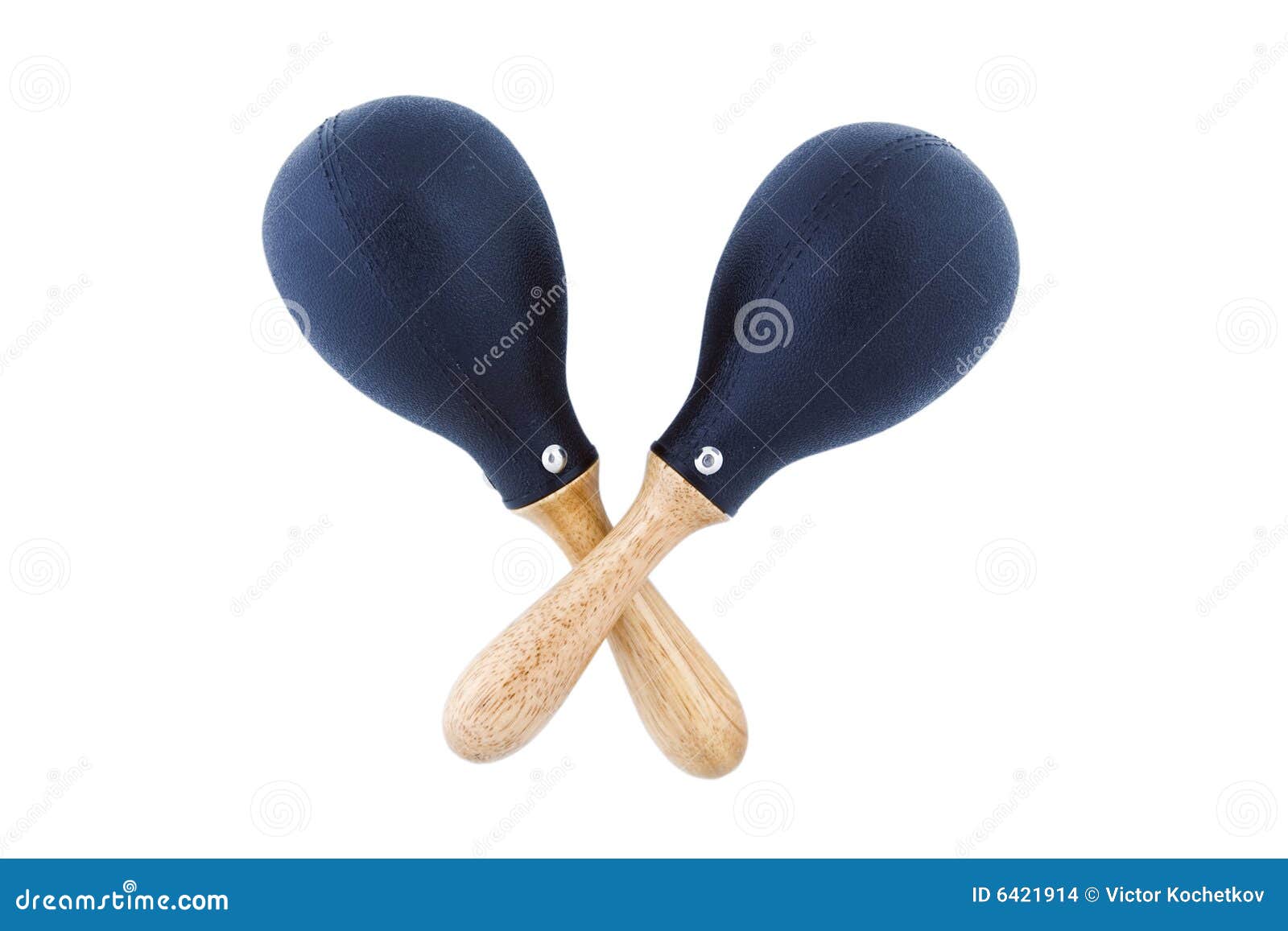 Pair of Black Plastic Maracas Isolated on White Stock Photo Image of
