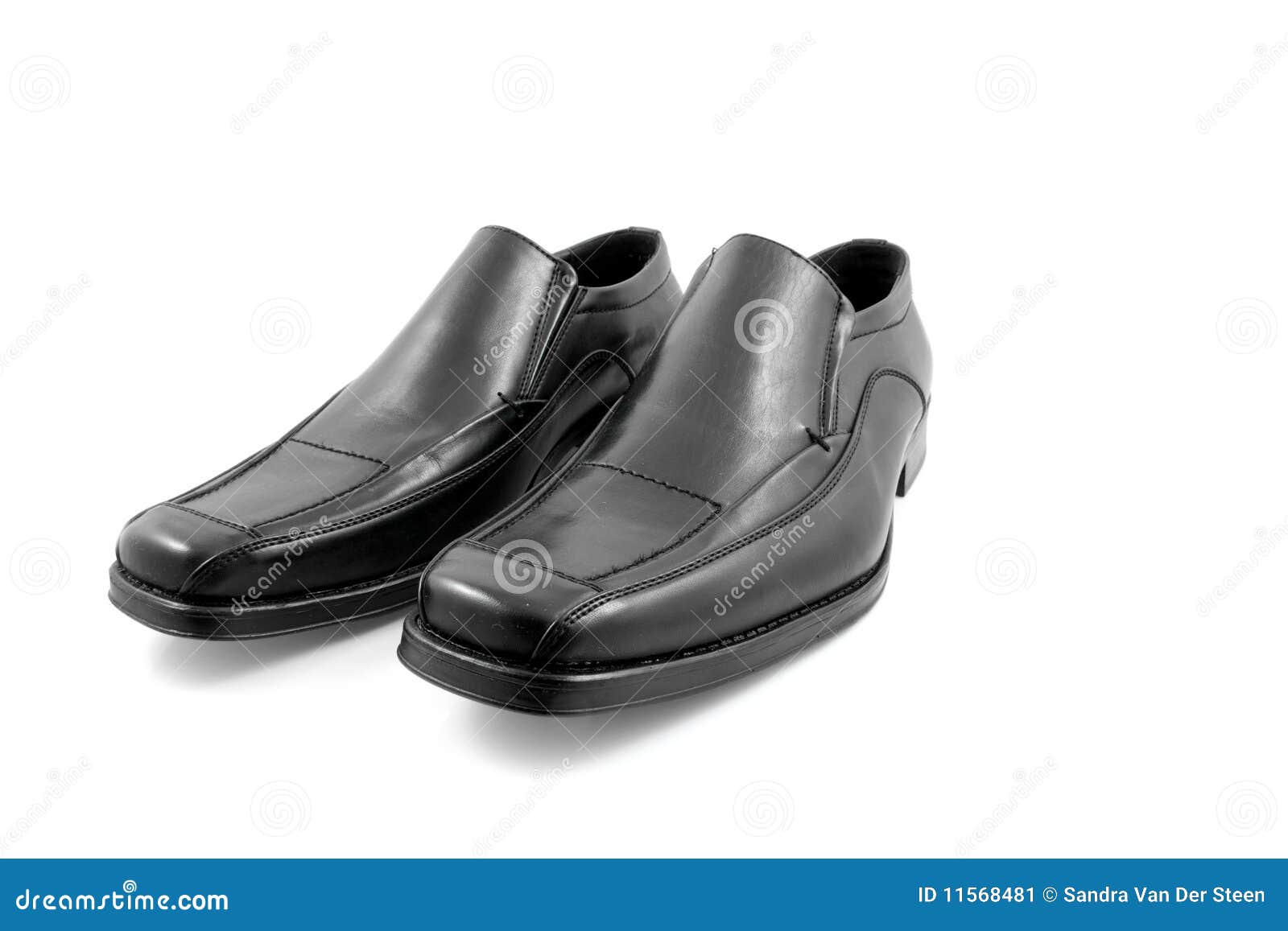 Pair of Black Shiny Men Shoes Stock Image - Image of clothing ...
