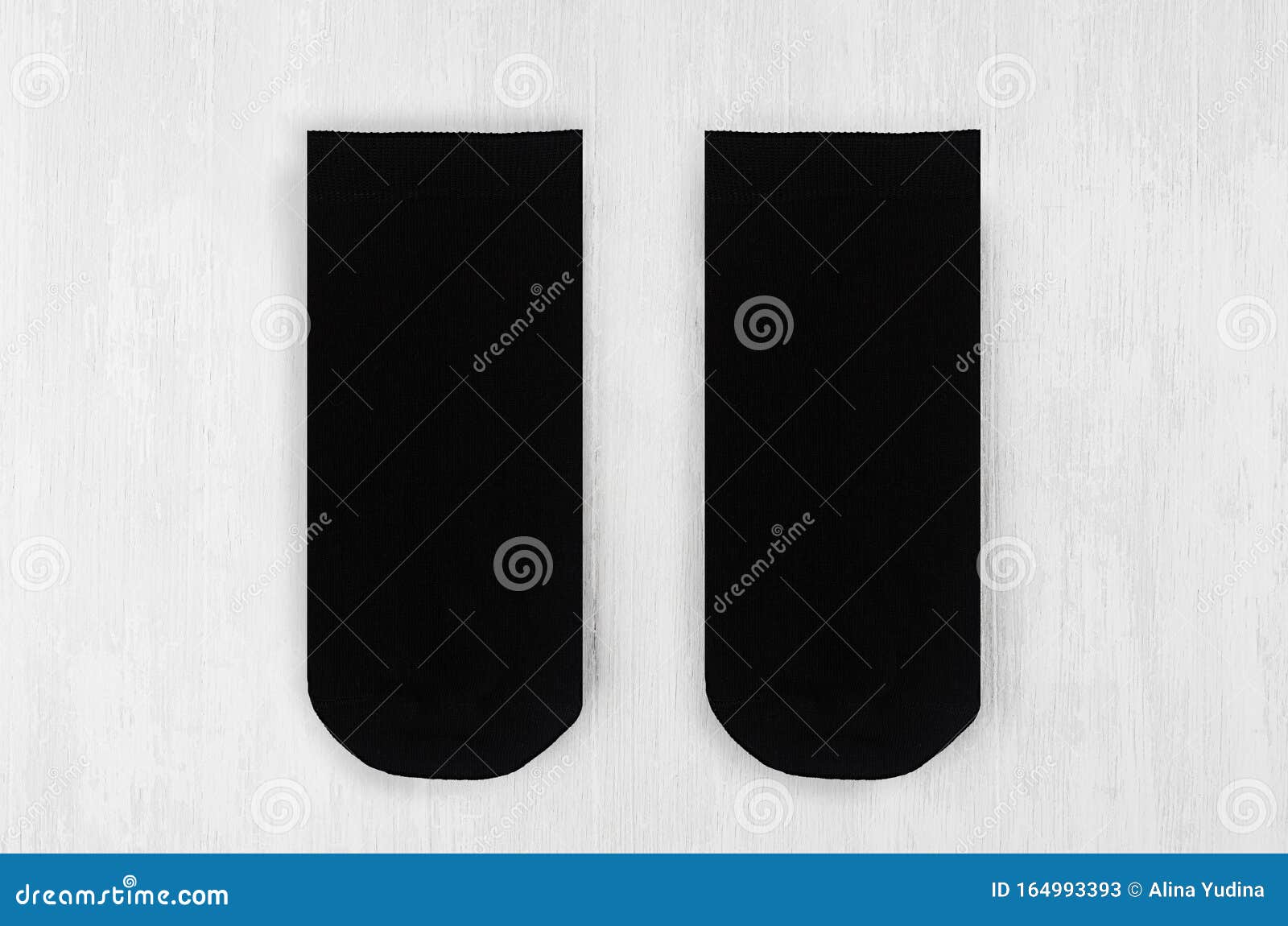 Download Pair Blank Black Small, Low Socks Flat Lay On White Wood ...