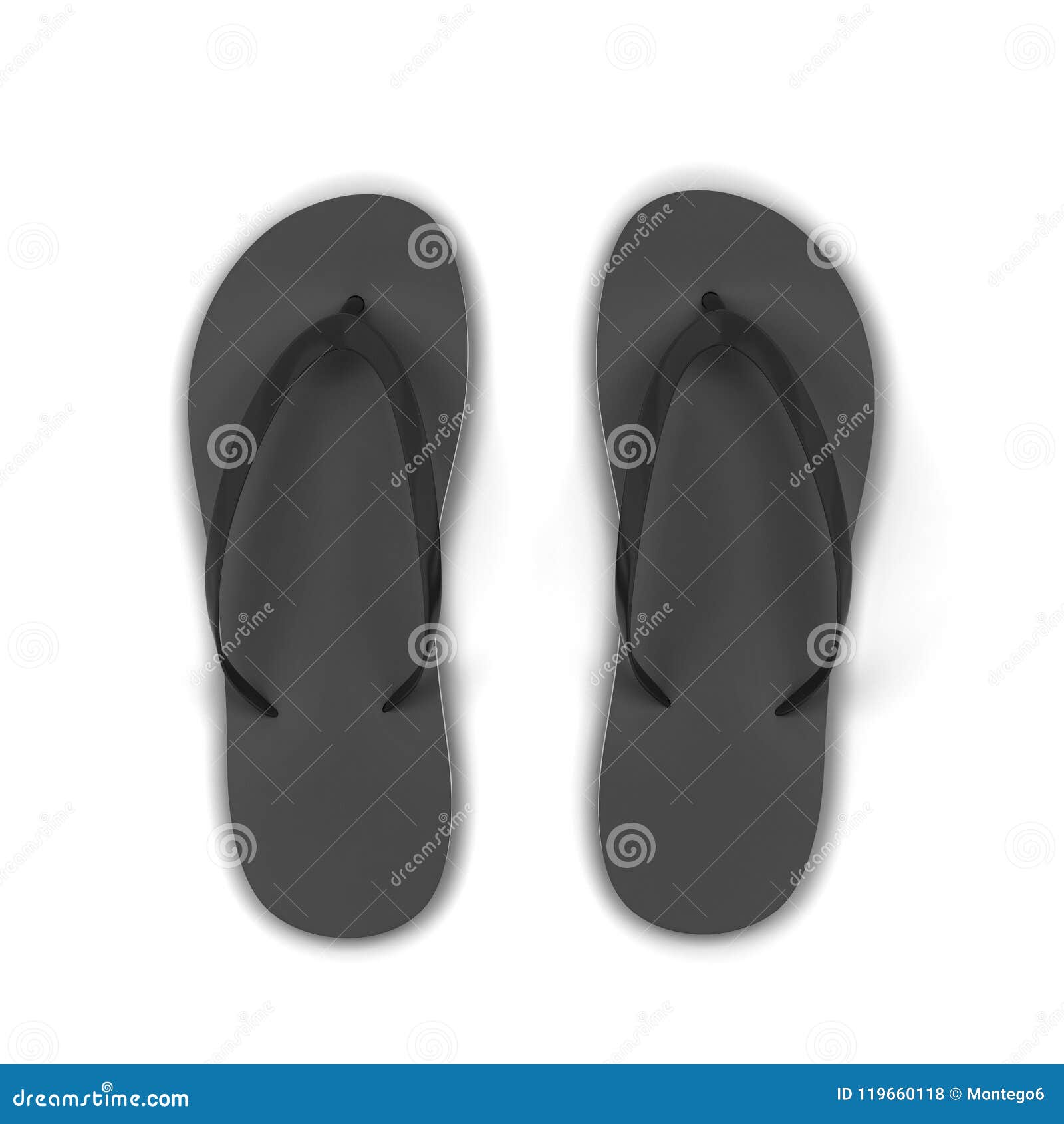 Pair of blank flip flops stock illustration. Illustration of foot ...