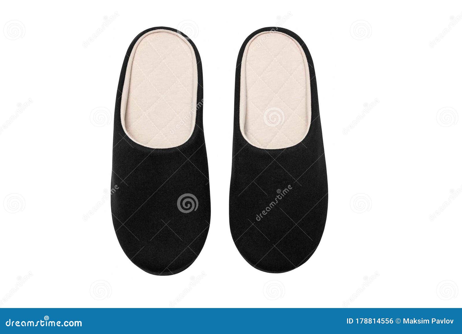 Download Pair Of Blank Soft Black Home Slippers, Design Mockup ...