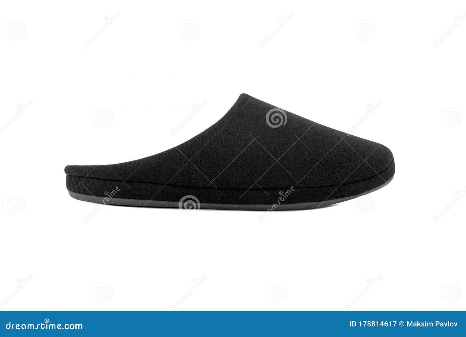 Download Pair Of Blank Soft Black Home Slippers, Design Mockup ...