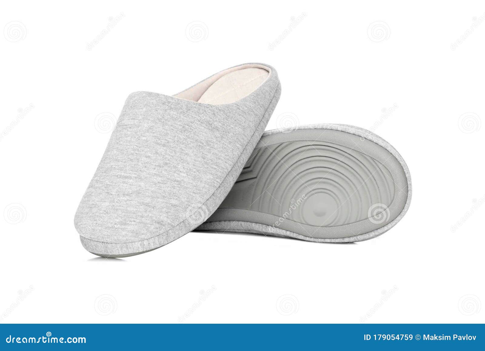 Download Pair Of Blank Soft Gray Home Slippers, Design Mockup ...