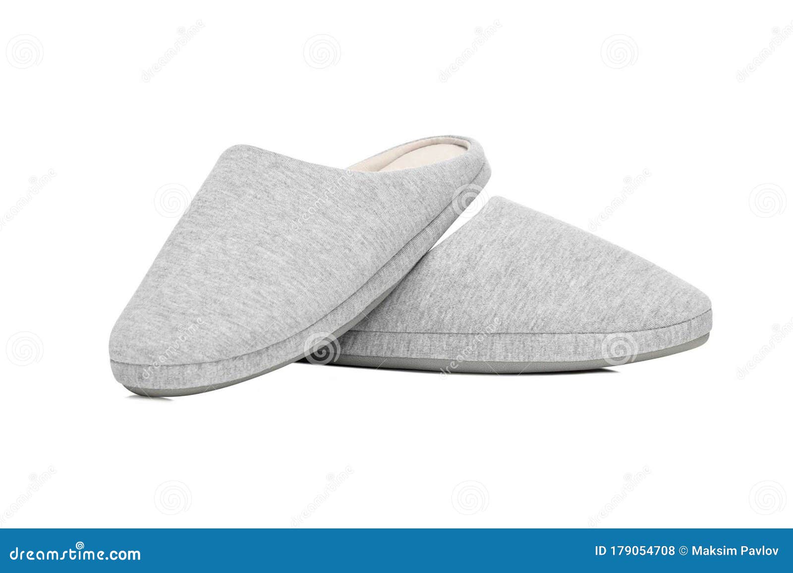 Download Pair Of Blank Soft Gray Home Slippers, Design Mockup ...