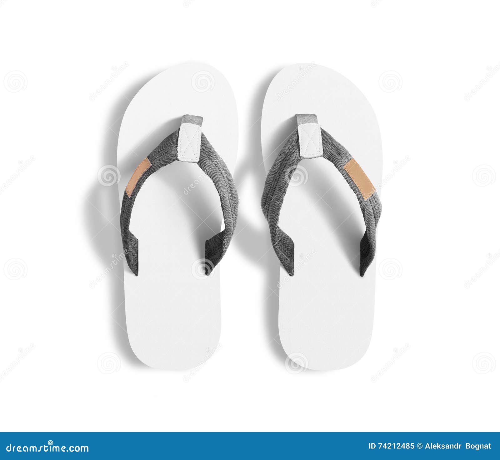 Download Pair Of Blank White Slippers, Design Mockup, Clipping Path ...