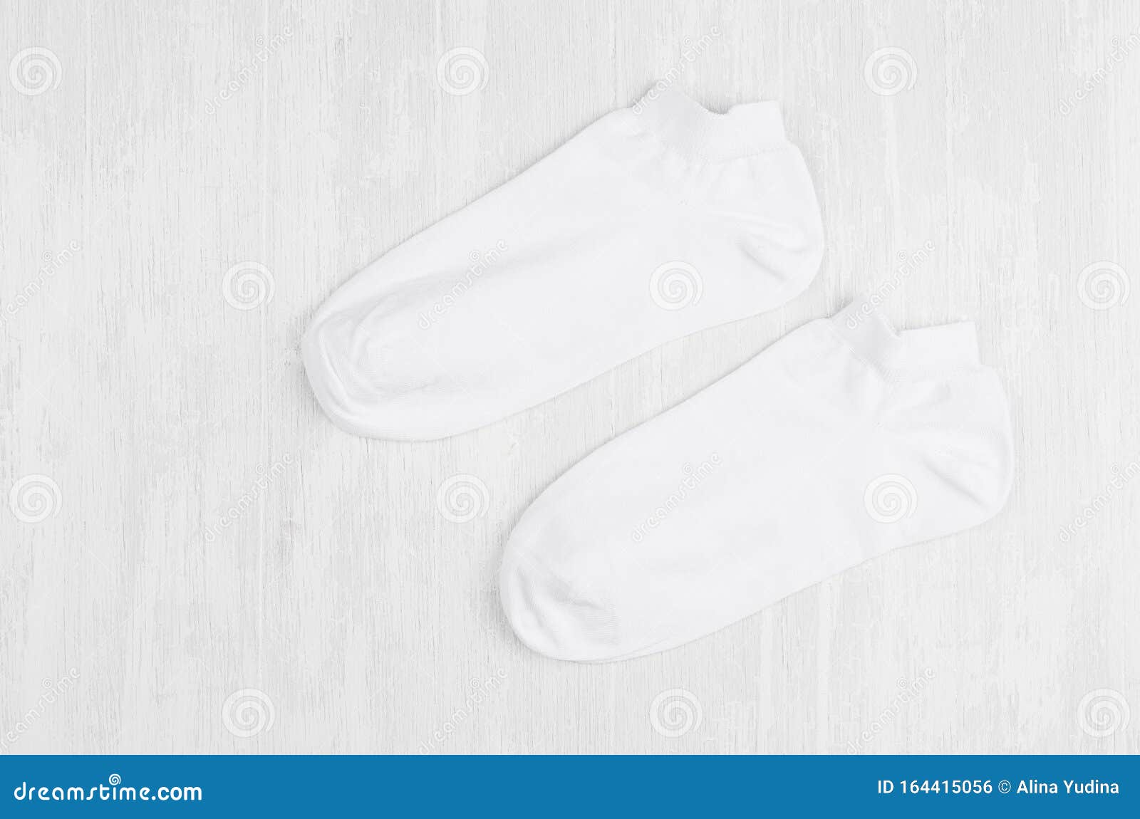 Download Pair Blank White Small, Low Socks Flat Lay On White Wood ...