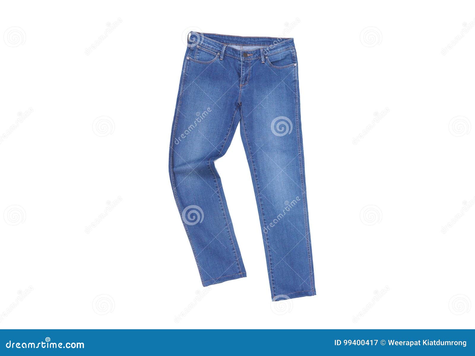 A pair of blue jeans stock image. Image of clothing, isolated 99400417