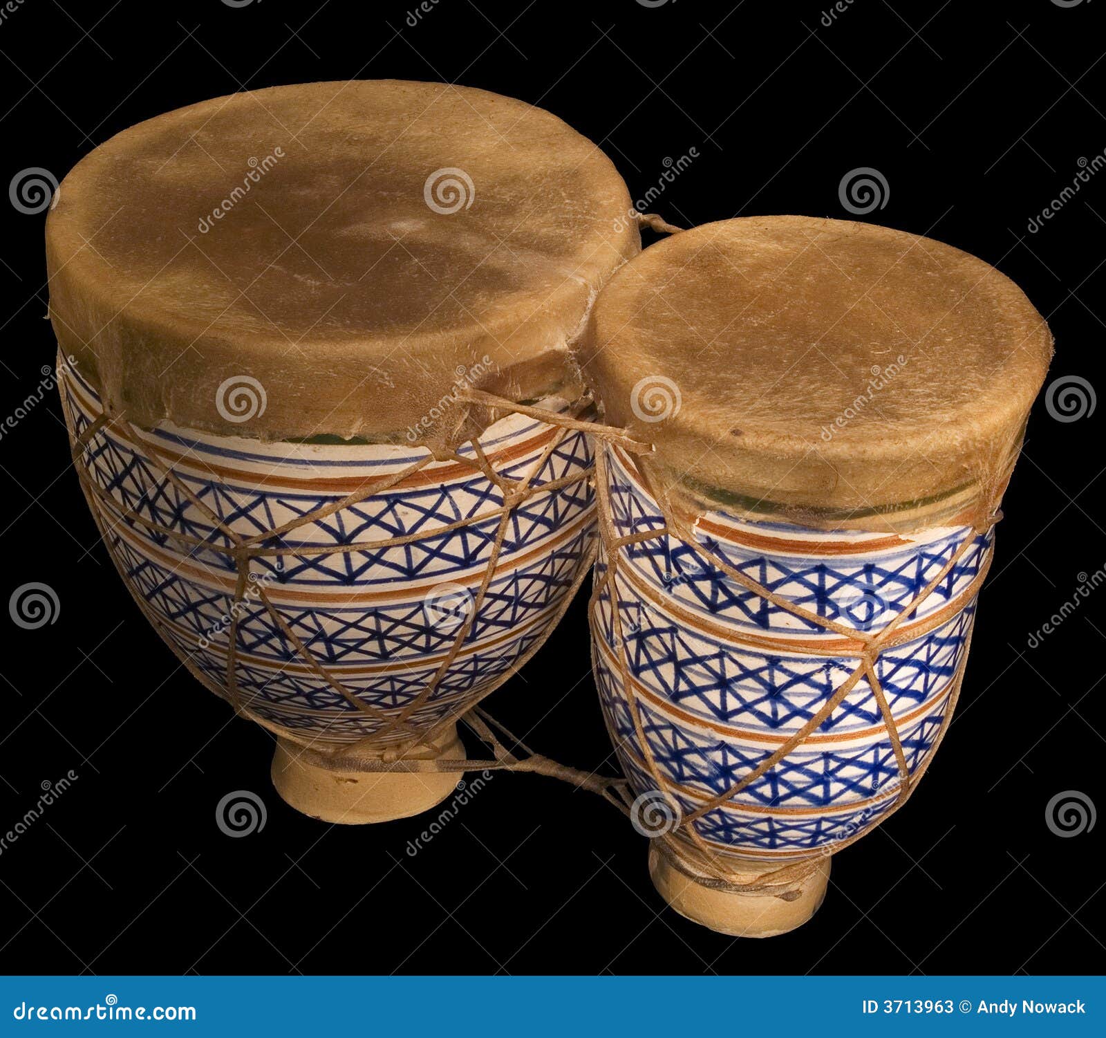 Pair of bongos stock image. Image of decorated, culture 3713963