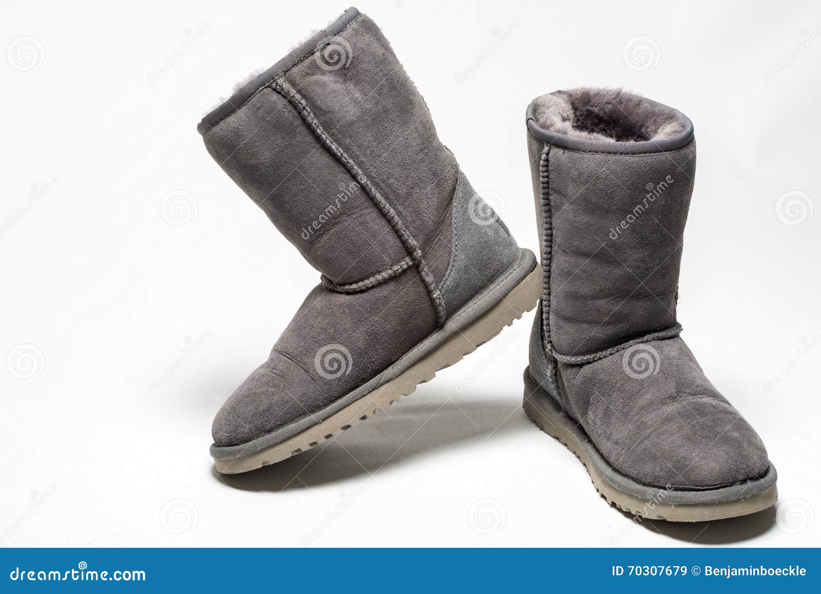 Pair of Boots on White Background Stock Image Image of hanging