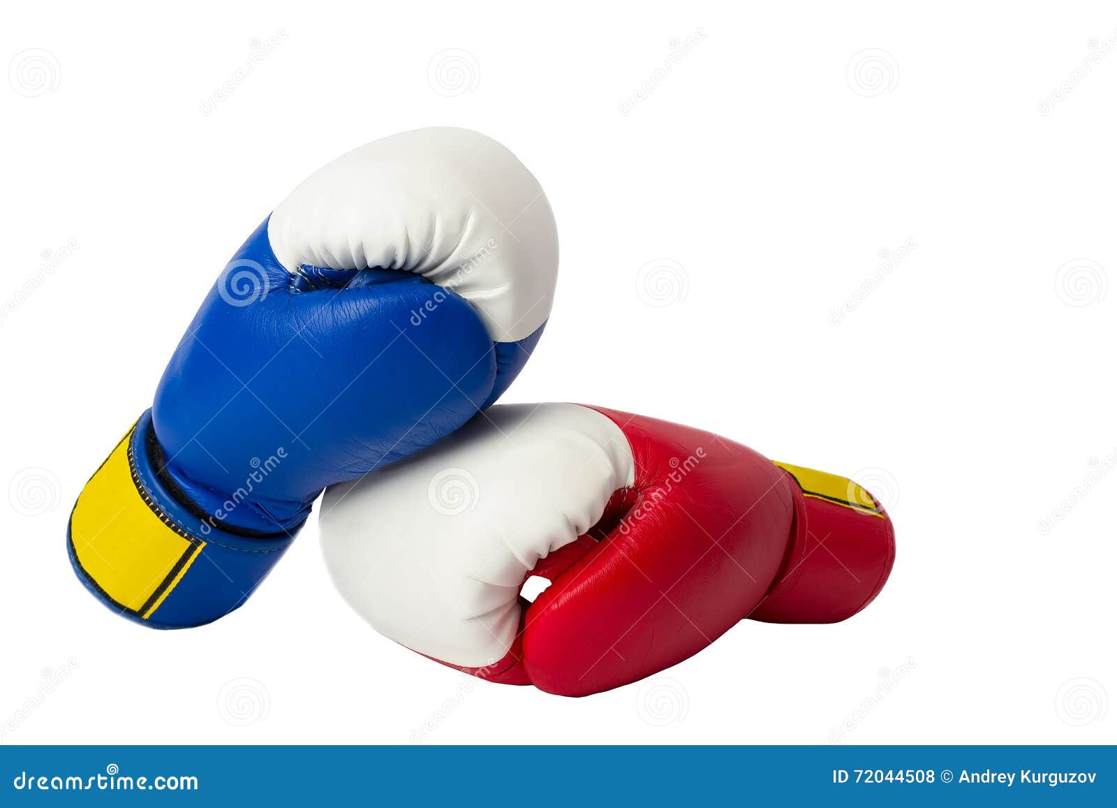 A Pair Of Boxing Gloves On White Stock Photo Image of copy, isolated