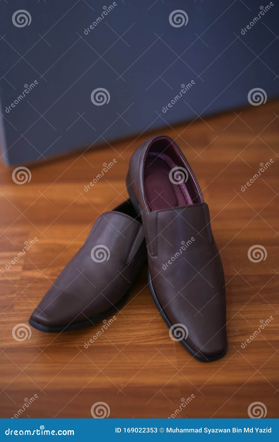 A Pair of Brown Leather Shoes Stock Image - Image of footwear, black ...