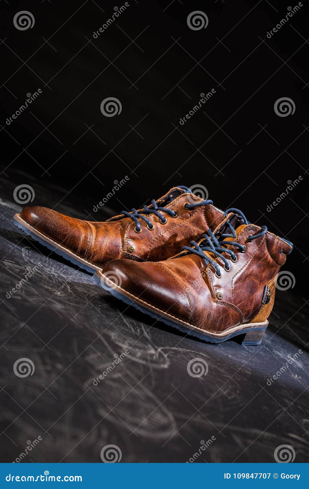 Brown Leather shoes stock image. Image of footwear, fashion - 109847707