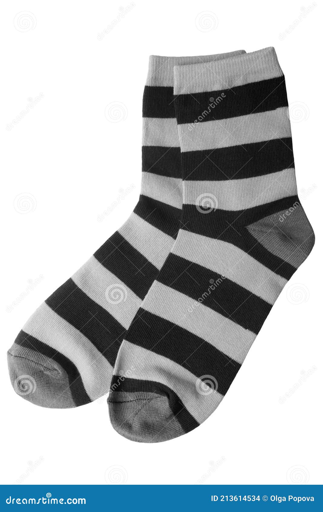 Pair Of Child`s Striped Socks Stock Photo - Image of infant, child ...