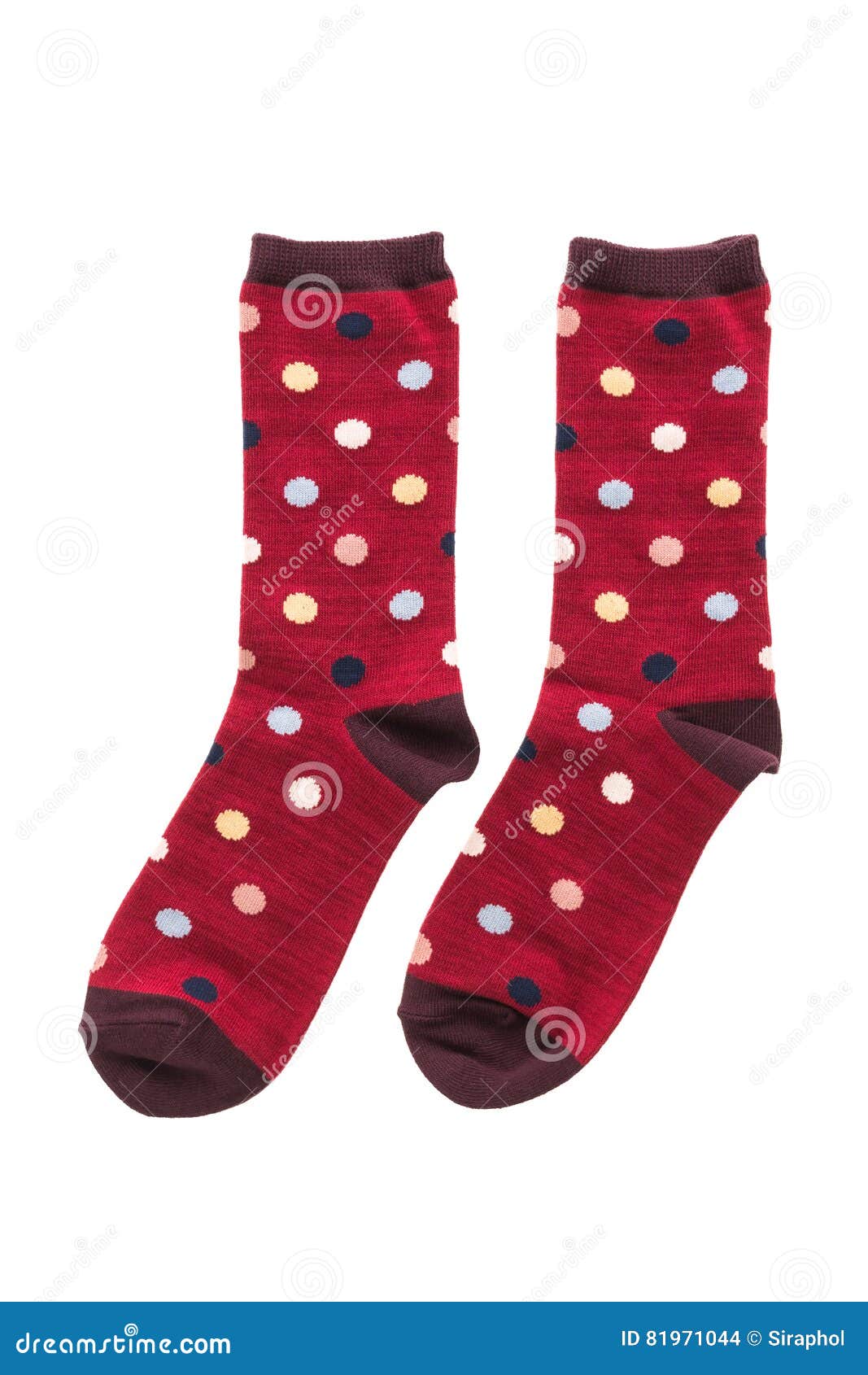 Pair of Cotton Sock for Clothing Stock Photo - Image of wool, sock ...