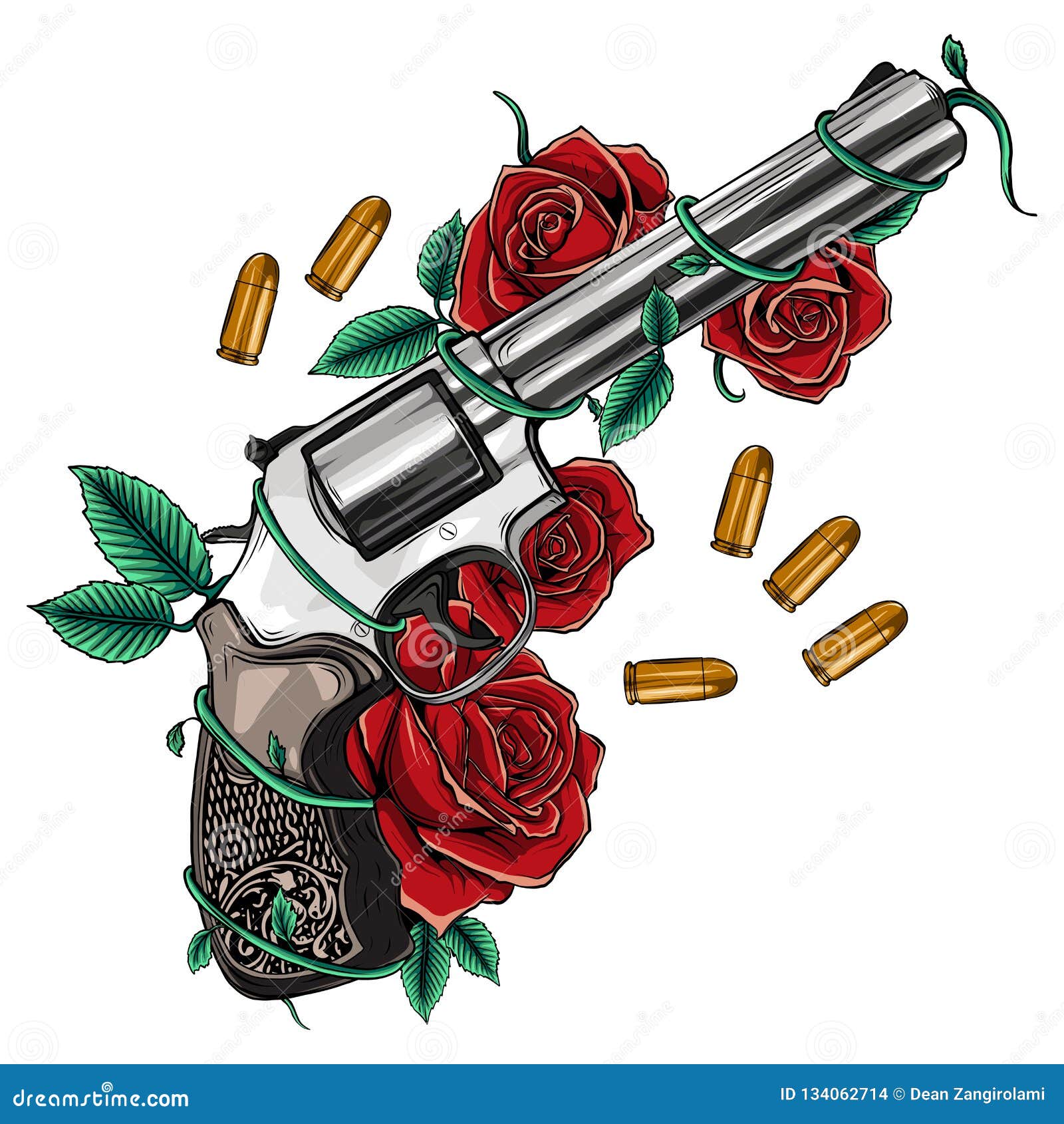 Tattoo Guns and Roses Logo  LogoDix