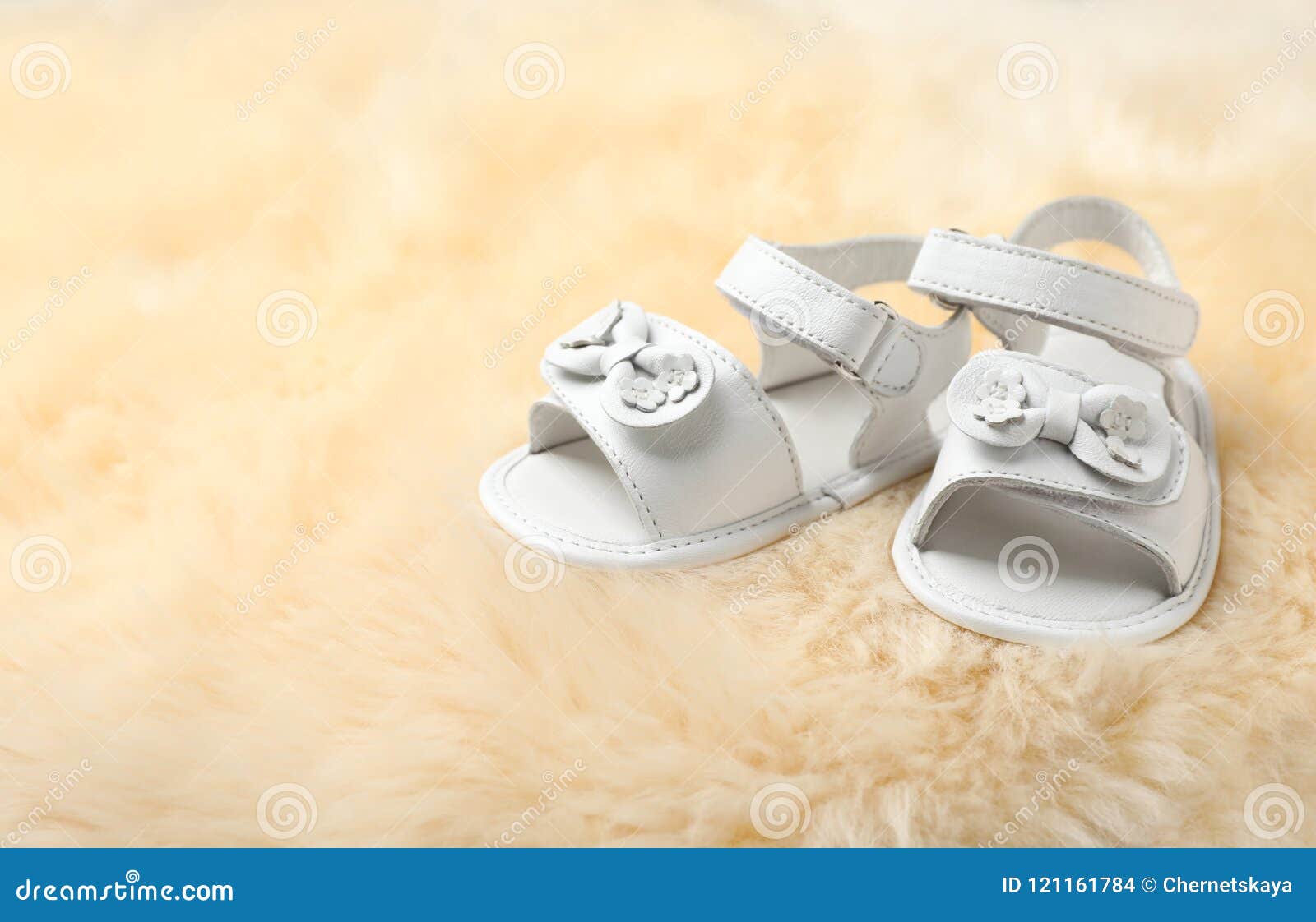 fuzzy baby sandals