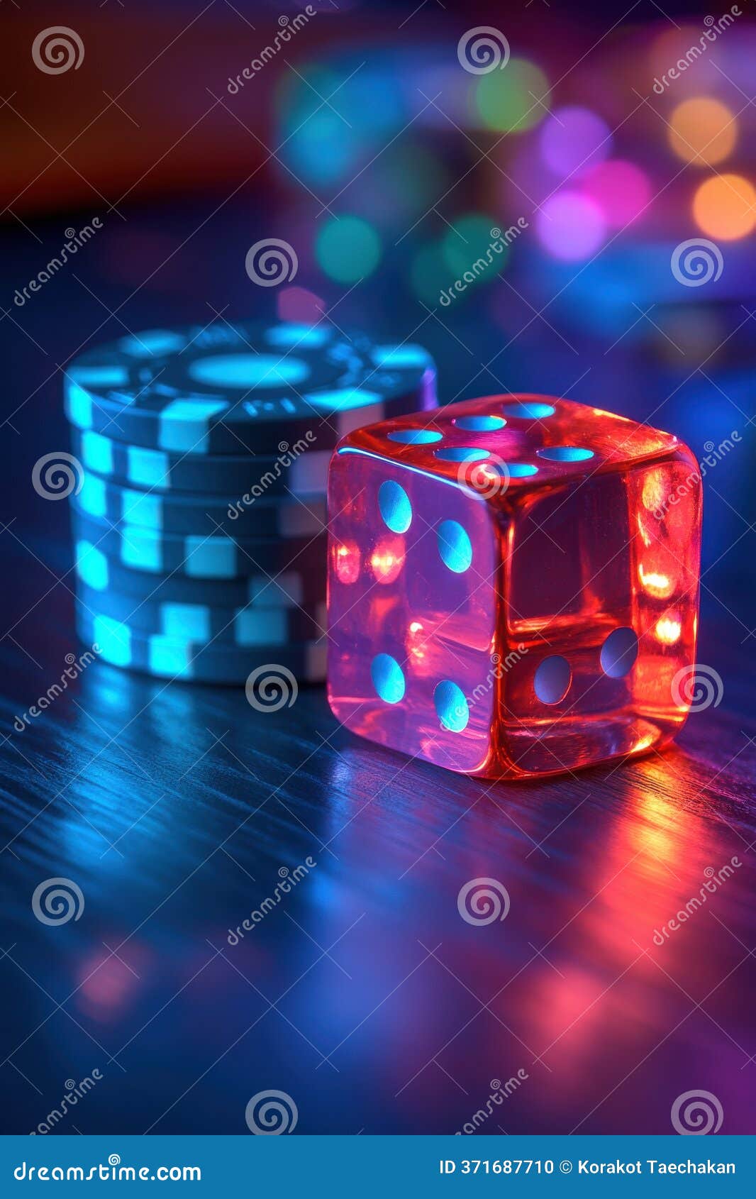 A Stack Of Chips Stay On