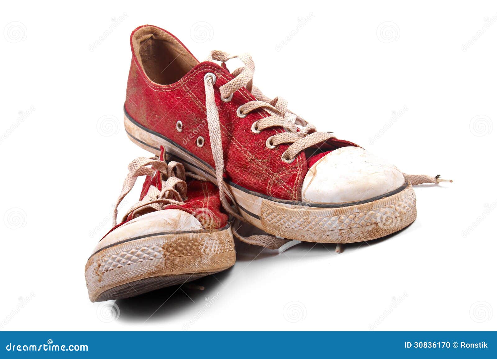 A pair of dirty sneakers stock photo. Image of sport 30836170