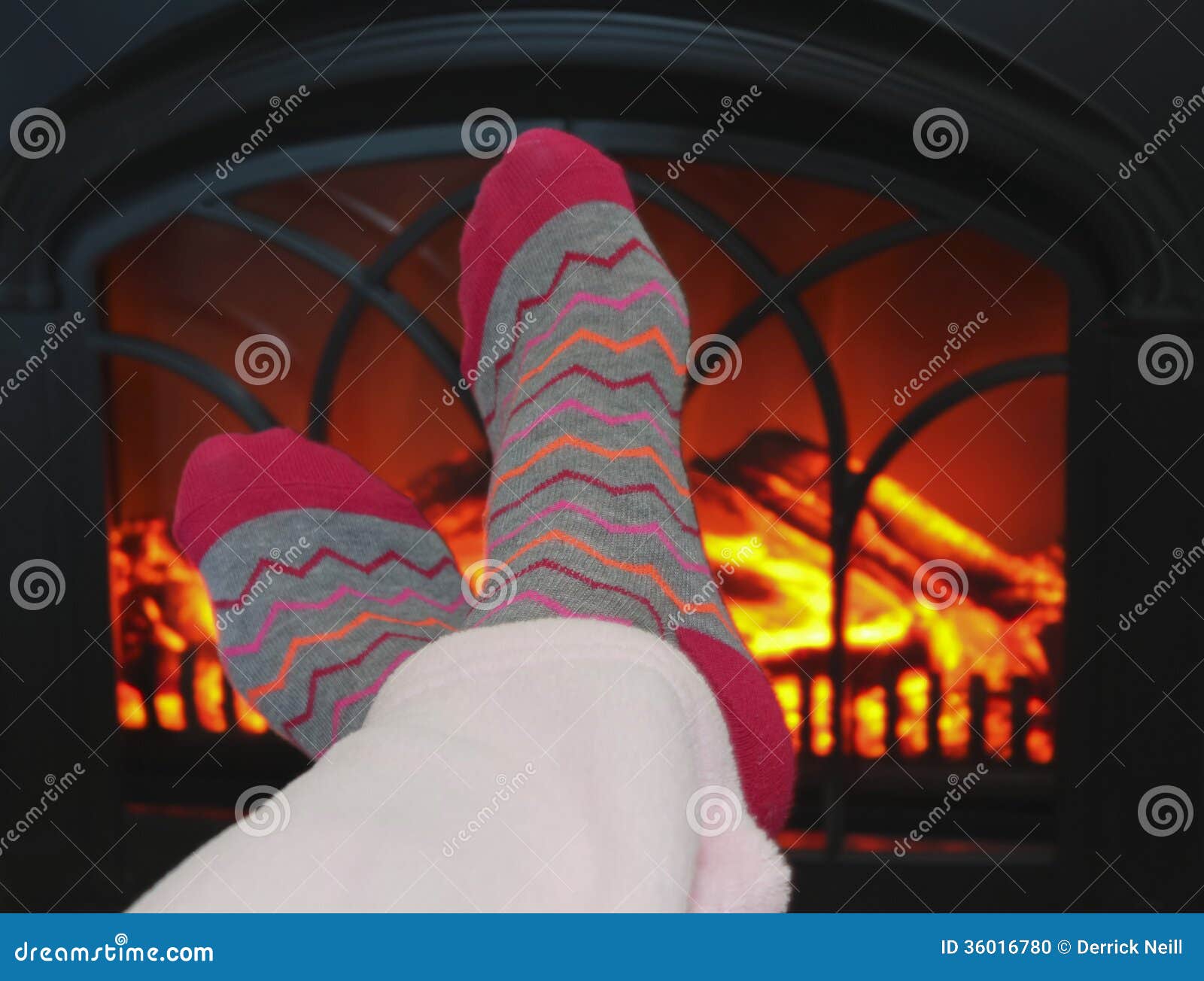 A Pair of Feet and a Cozy Fire Stock Photo Image of blaze, coals