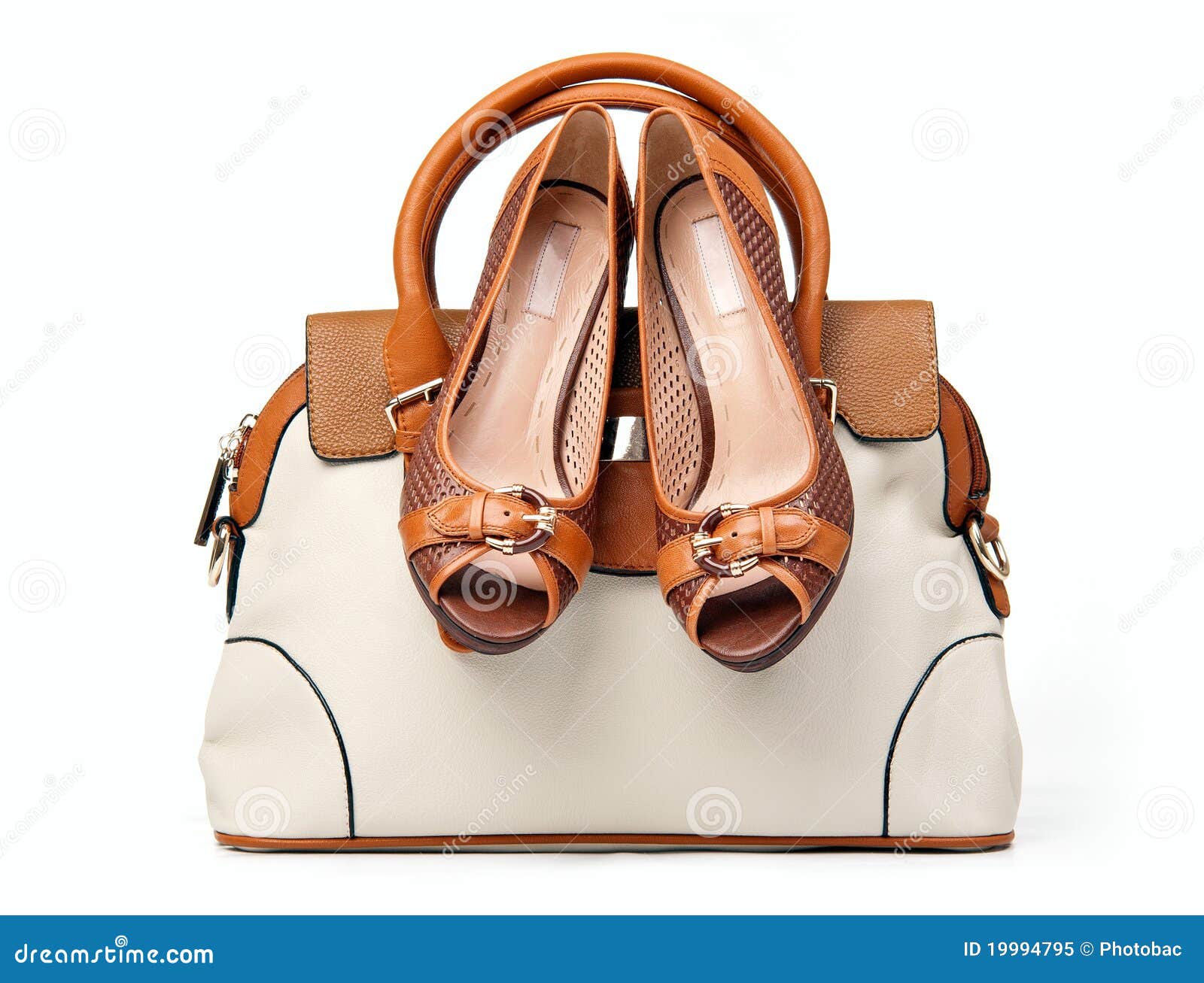 Pair of Female Shoes and Handbag Stock Image Image of gift, elegant 19994795
