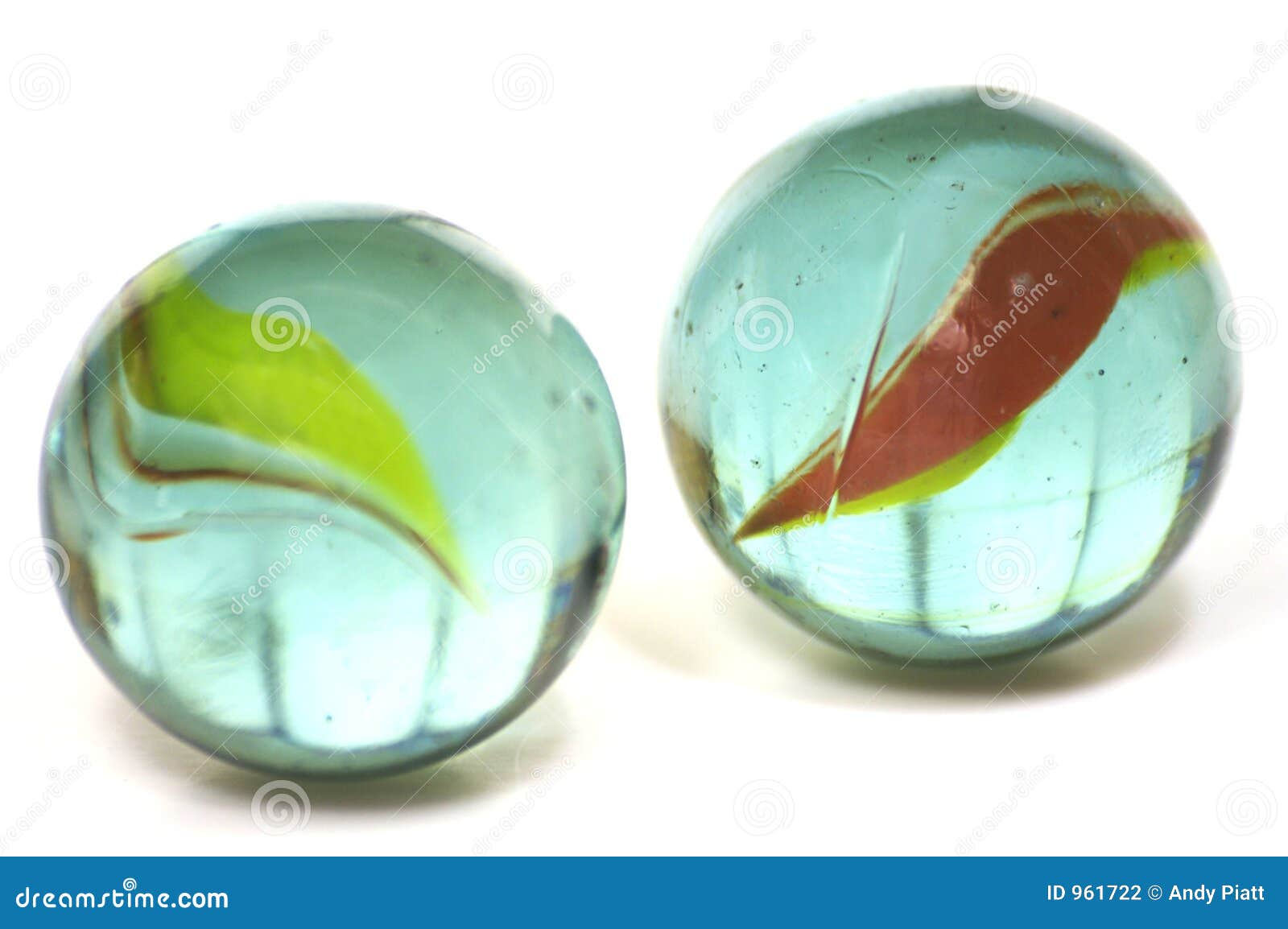 A Pair of Glass Marbles stock photo. Image of circle, bubble 961722