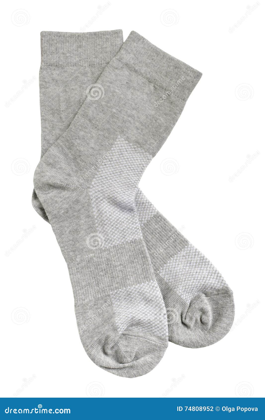 Pair of gray socks stock photo. Image of cute, classic - 74808952