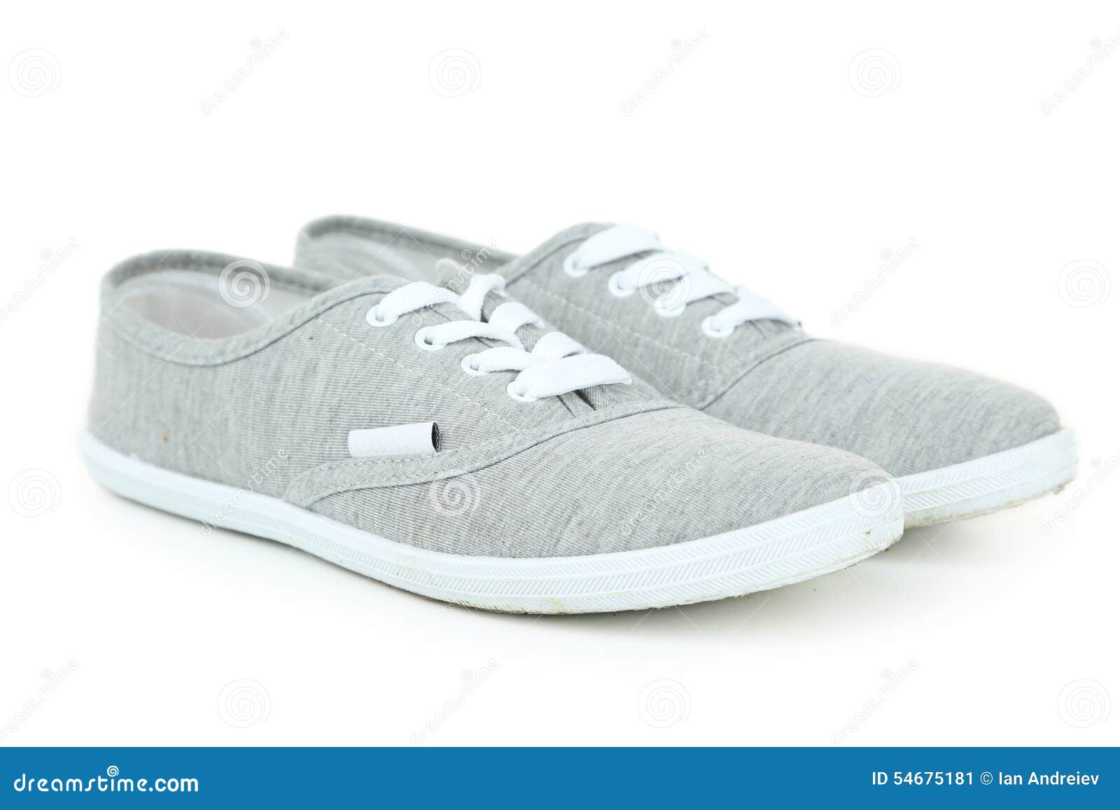 Pair of grey shoes stock image. Image of activity, accessory - 54675181